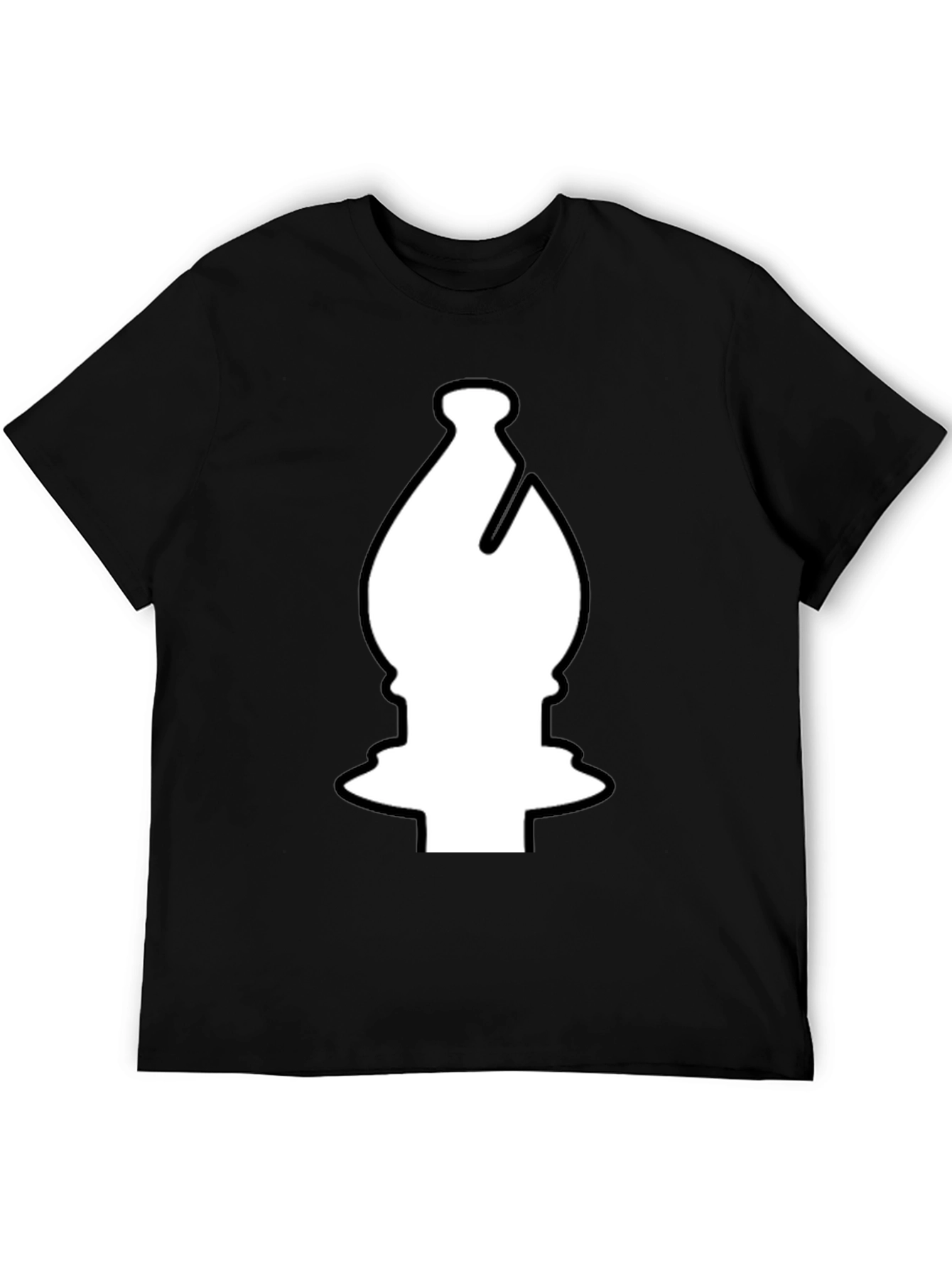 Black Chess Bishop Graphic T-Shirt - Black view 5