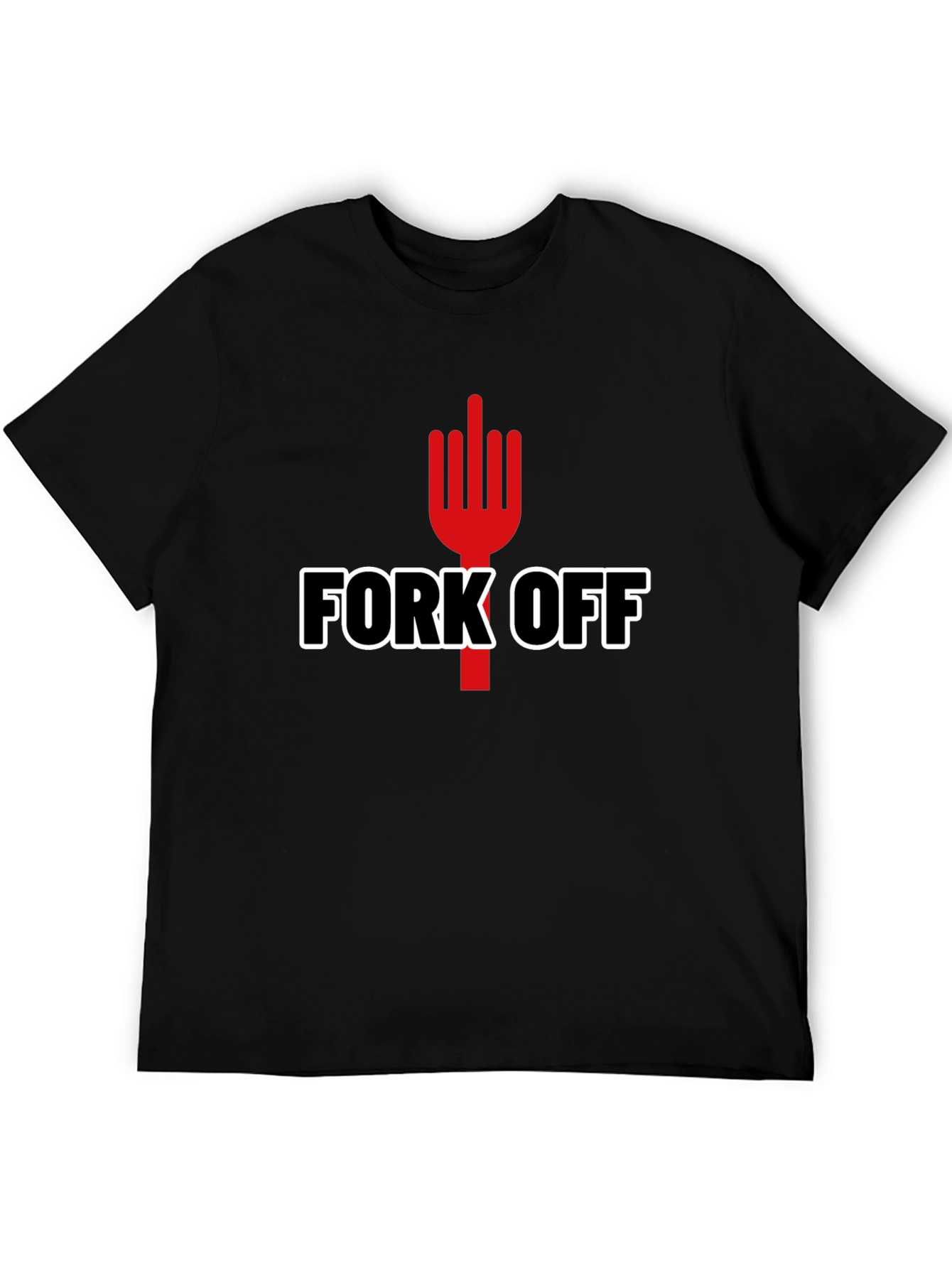 Black Fork Off Graphic Tee view 5