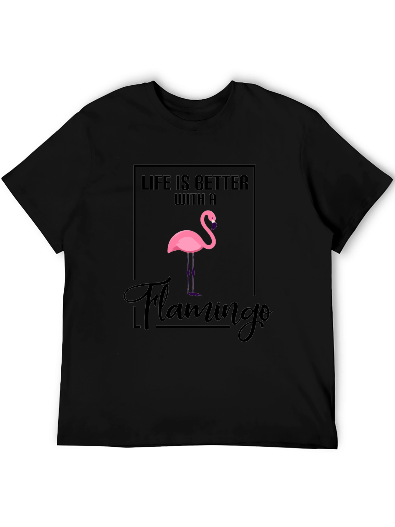 Black Life is Better with a Flamingo T-Shirt view 5