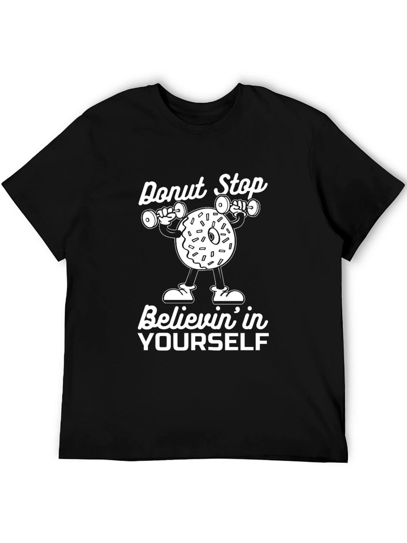 Black Donut Stop Believin' T-Shirt view 5