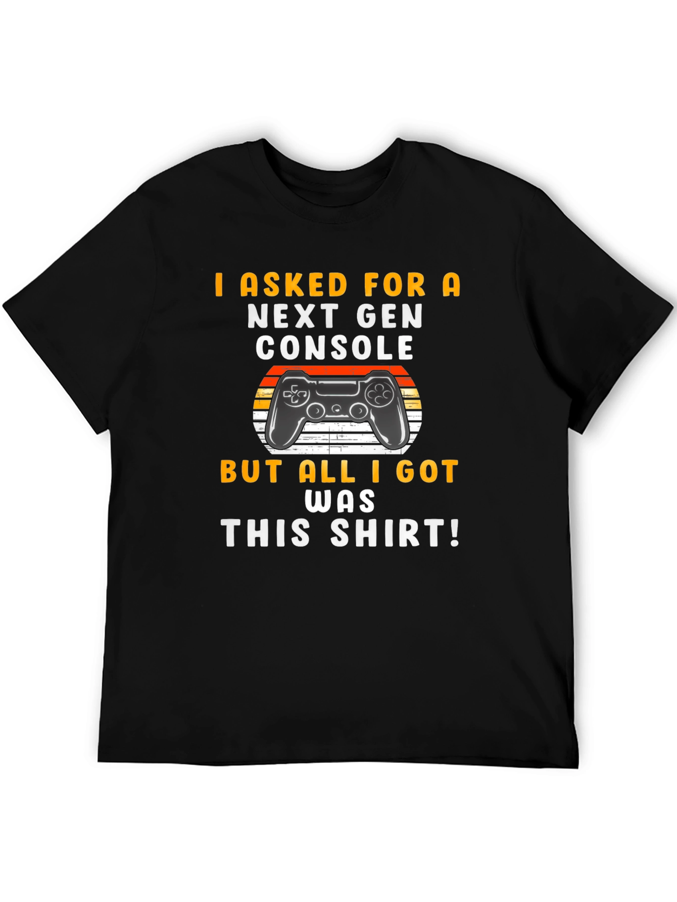 Black Gamer T-Shirt - Next Gen Console Graphic Tee view 5