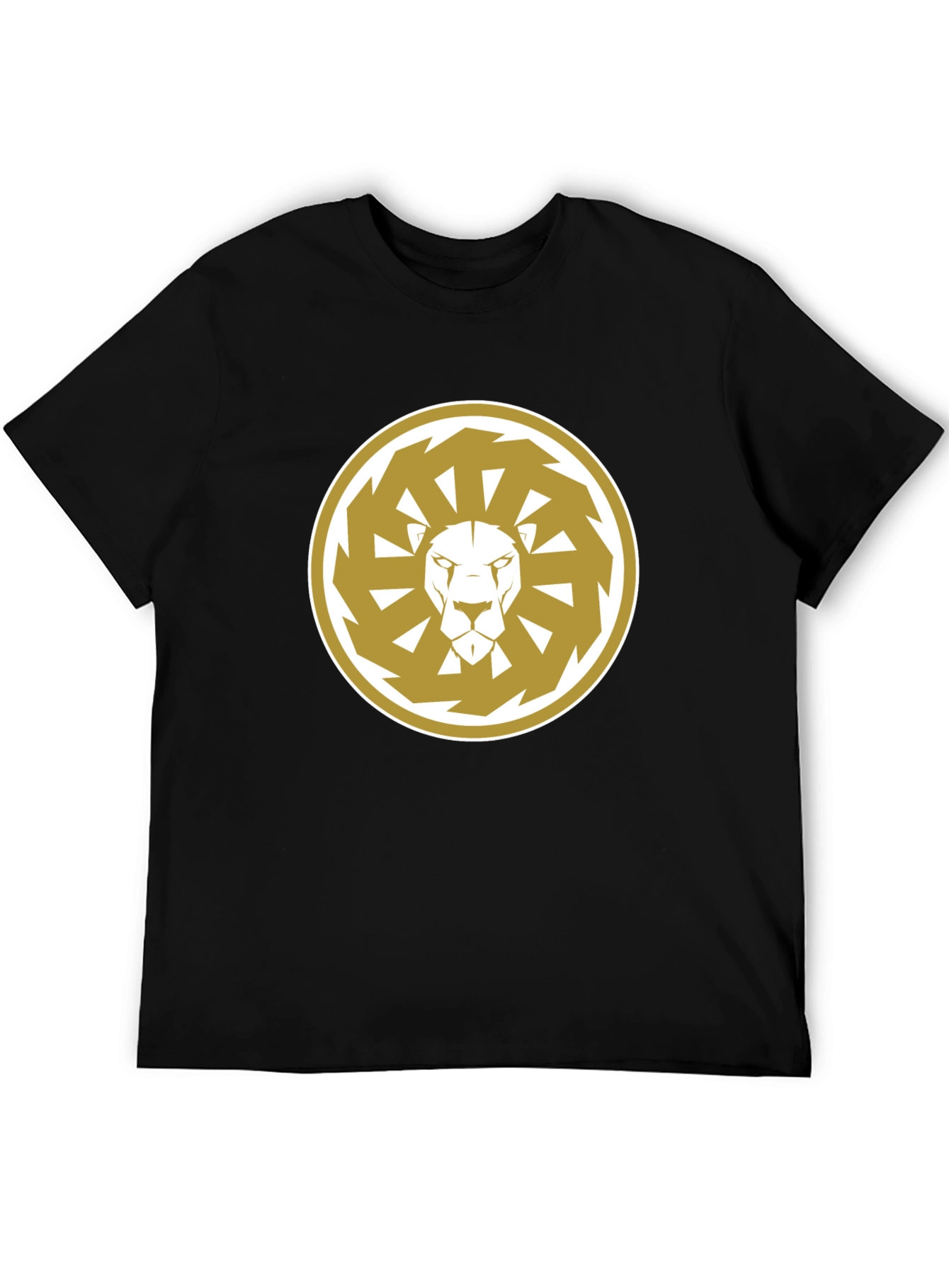Black Lion Sun Wheel Black T-Shirt view 5