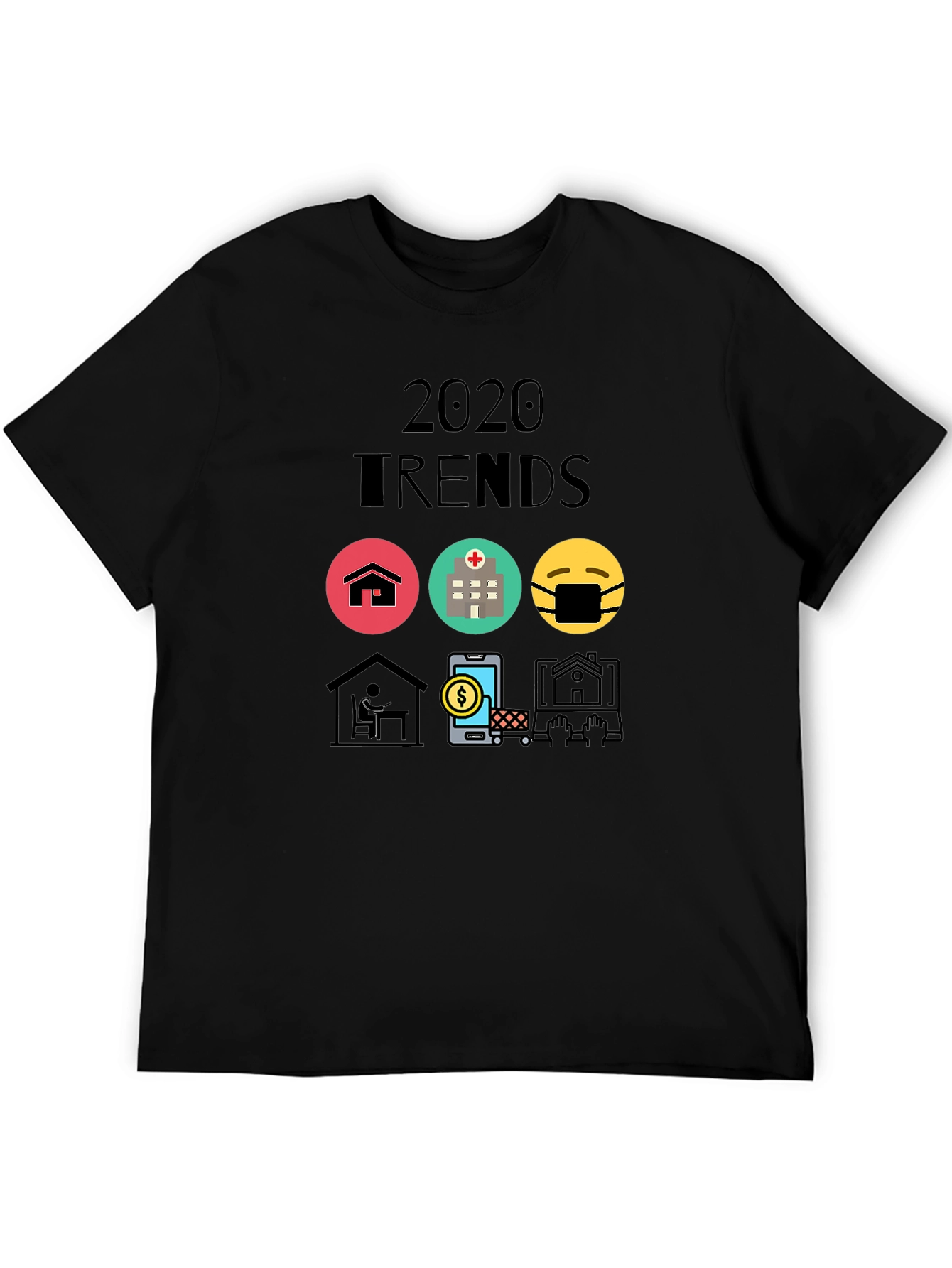 Black 2020 Trends Graphic Tee - Trendy and Unique view 5
