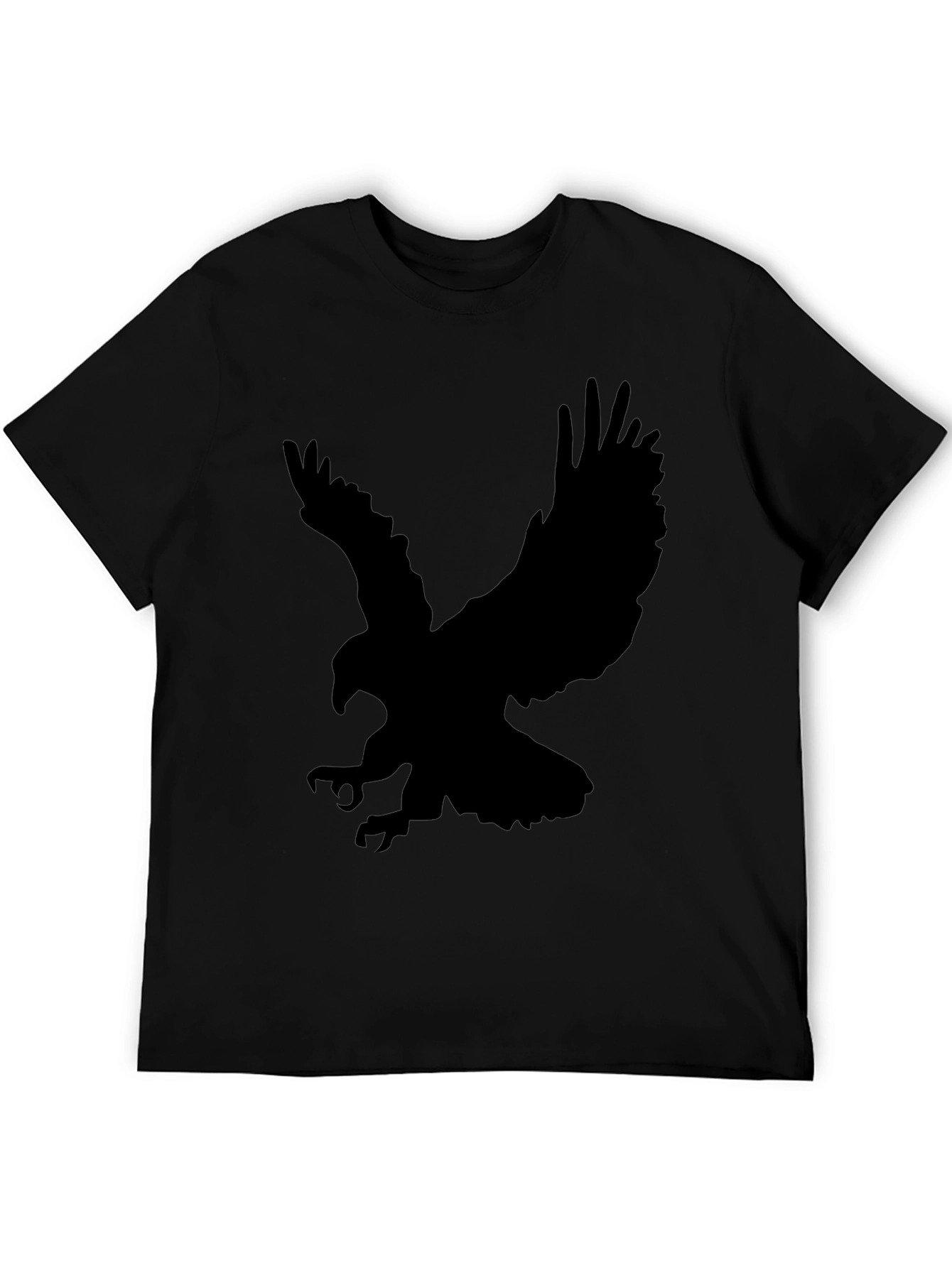 Black Black Eagle Graphic T-Shirt | Men's Casual Tee view 5