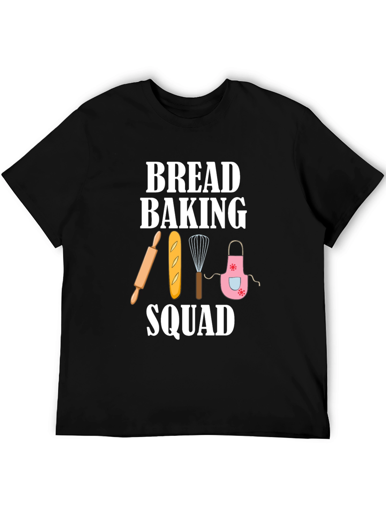 Black Bread Baking Squad T-Shirt - Baker Gift view 5