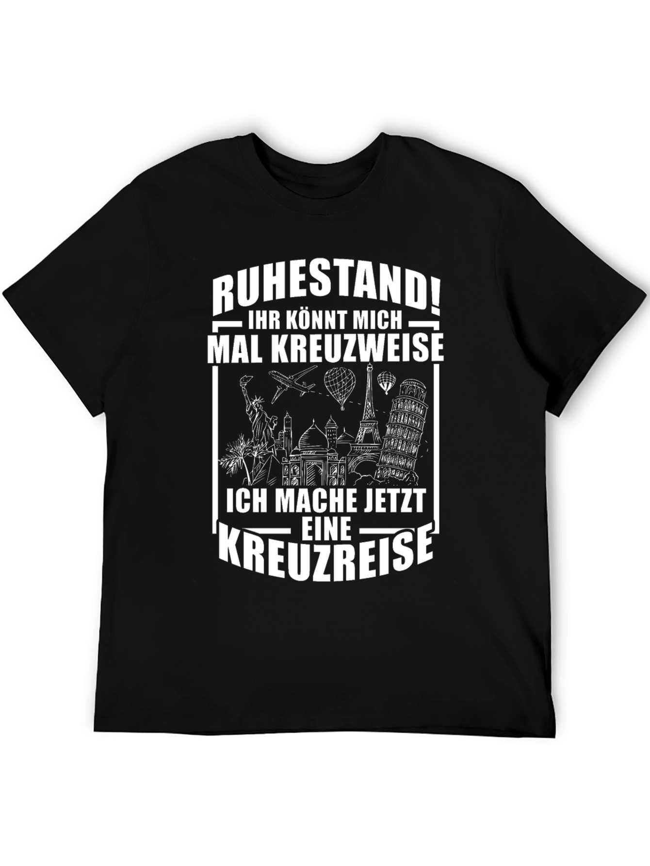 Black Retirement Cruise T-Shirt view 5