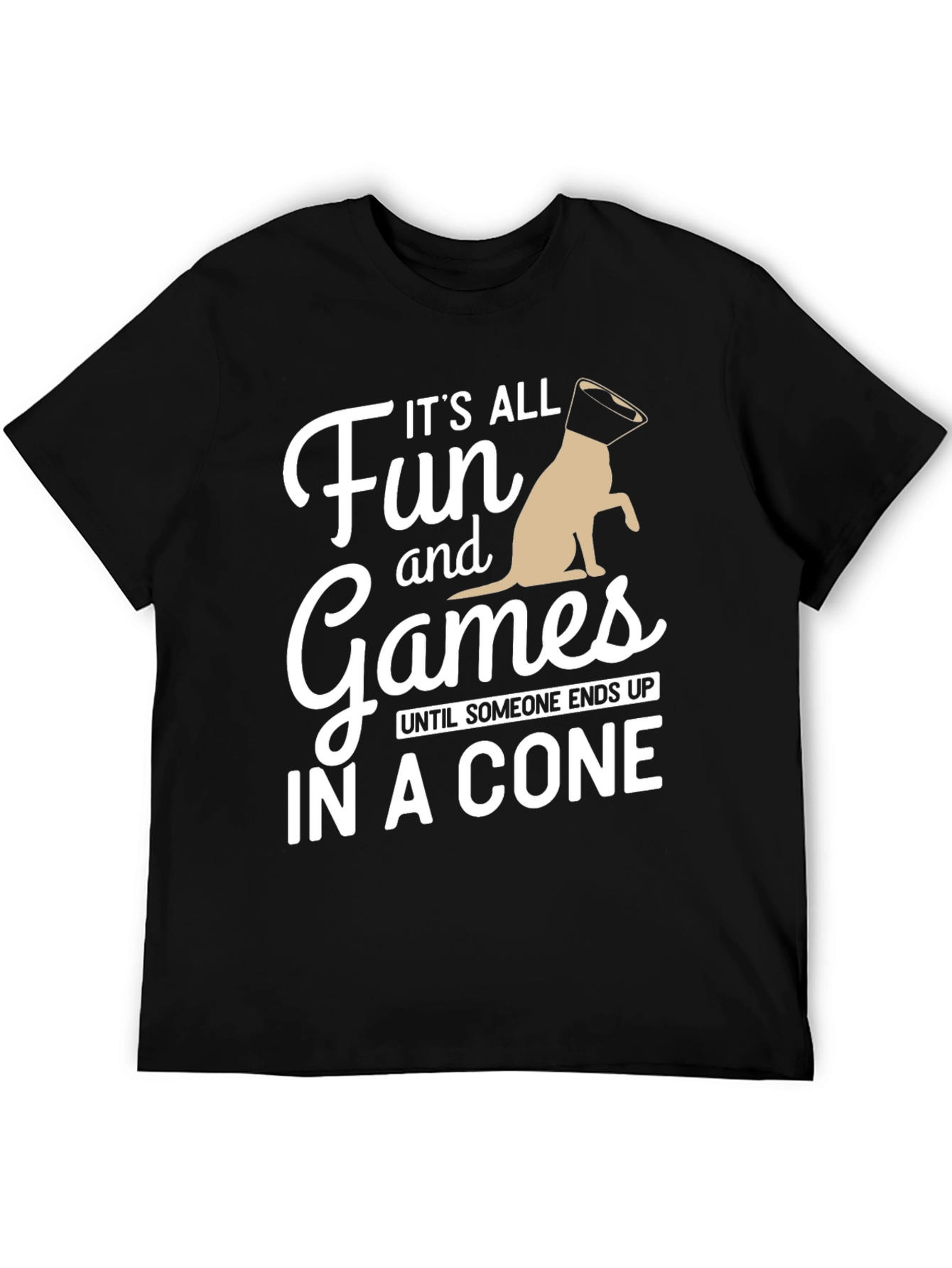 Black It's All Fun and Games T-Shirt view 5