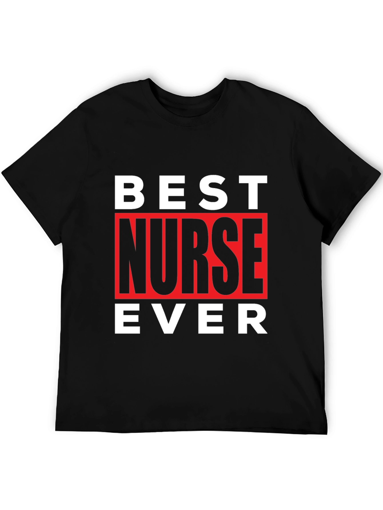 Black Best Nurse Ever T-Shirt view 5