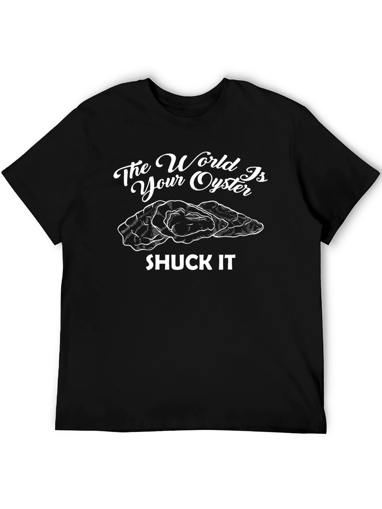 Black The World is Your Oyster Graphic Tee view 5