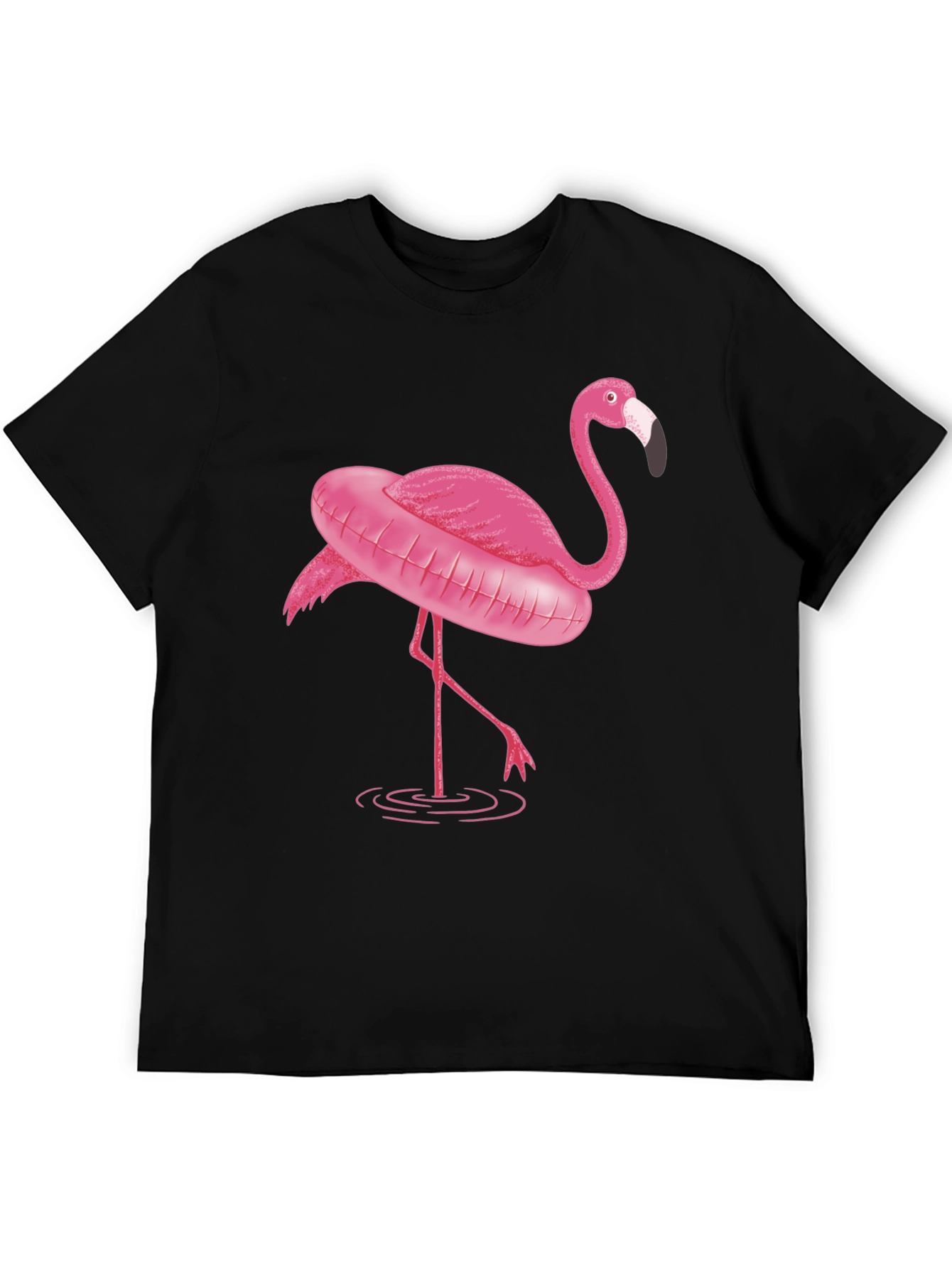 Black Flamingo T-Shirt - Black Graphic Tee view 5