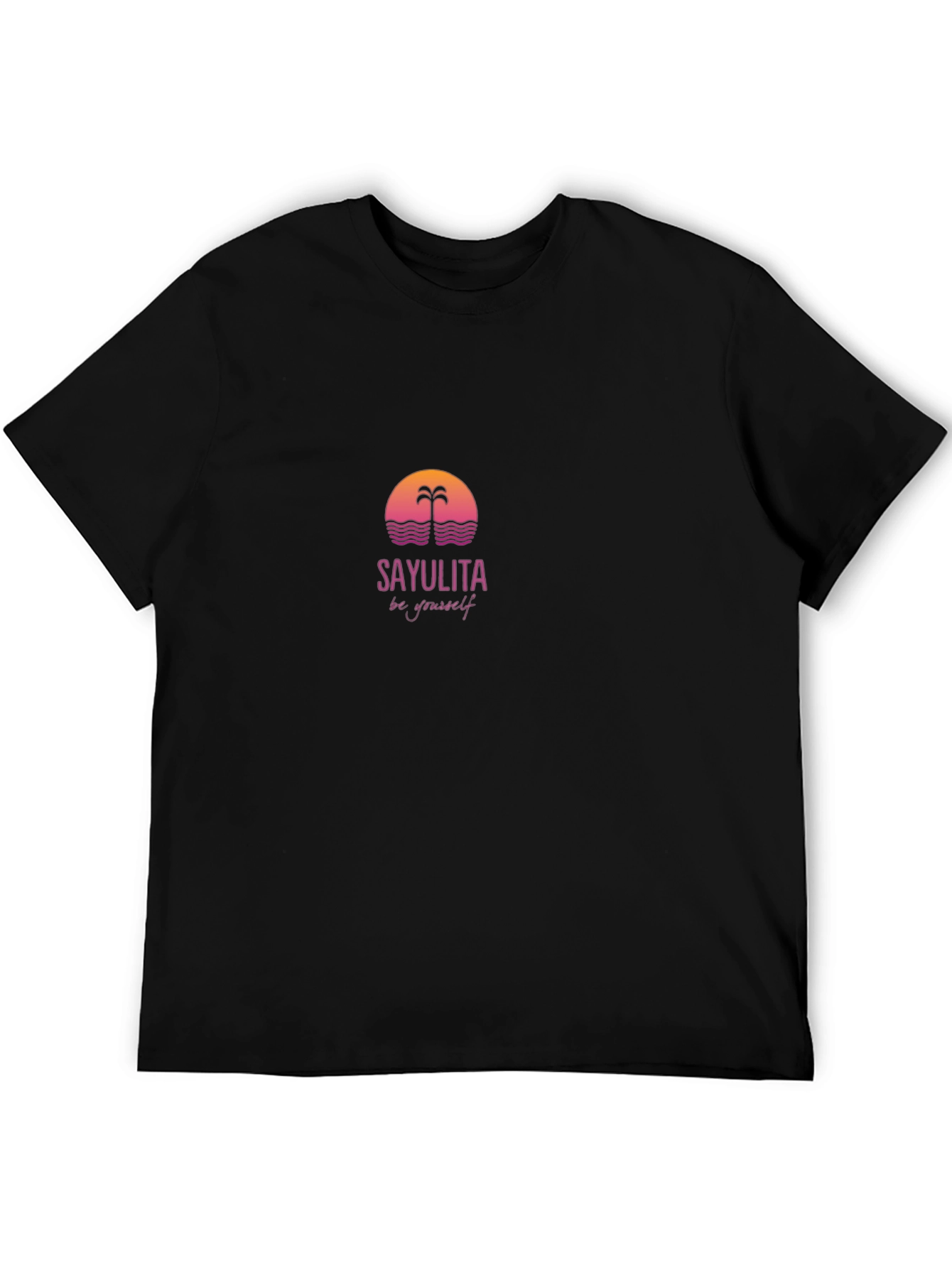 Black Sayulita Sunset Graphic Tee view 5