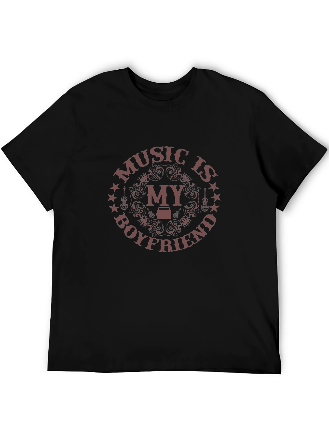 Black Music Is My Boyfriend T-Shirt - Unique Graphic Tee view 5