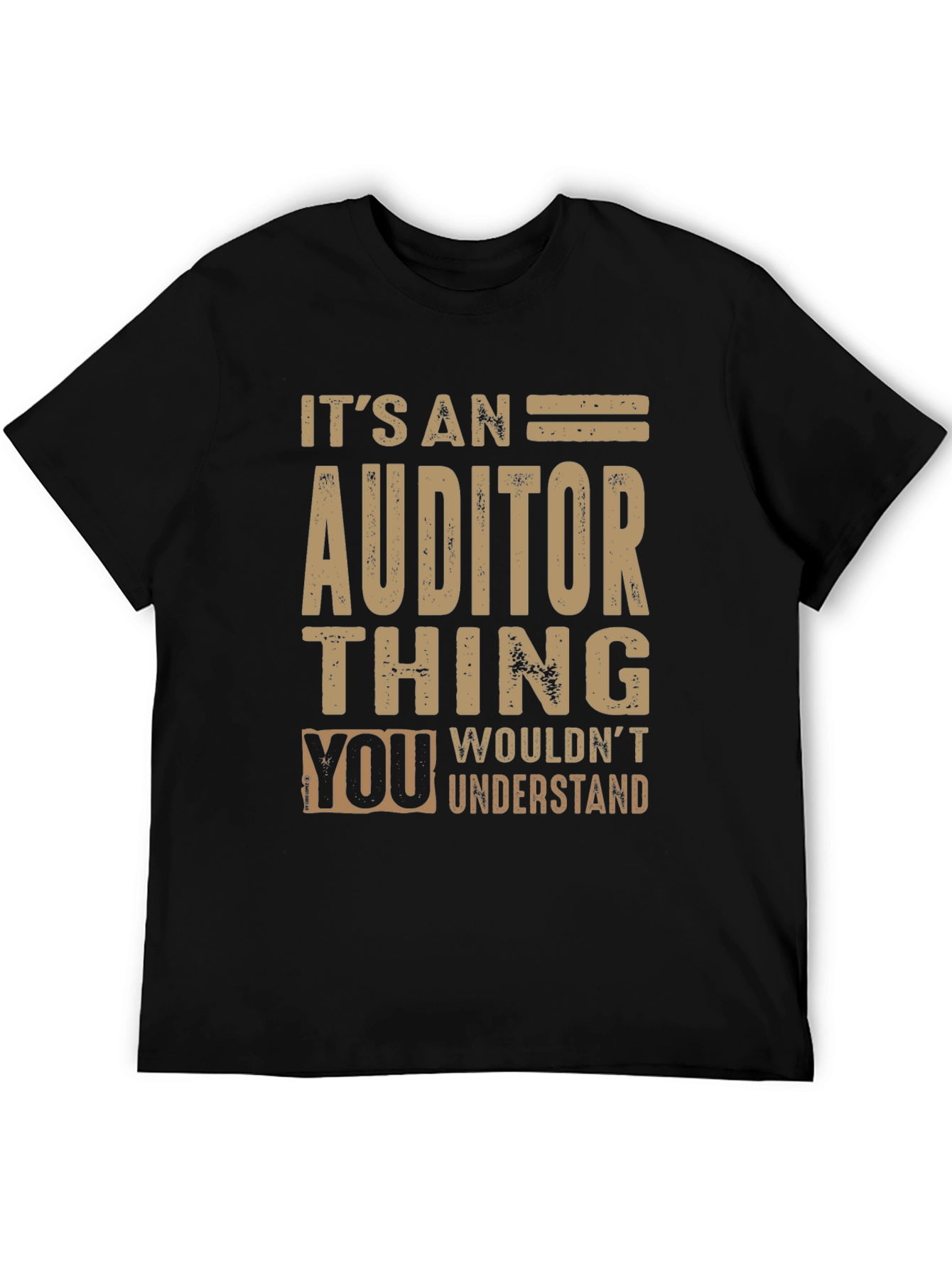 Black Auditor Thing T-Shirt Funny Accountant Tee view 5