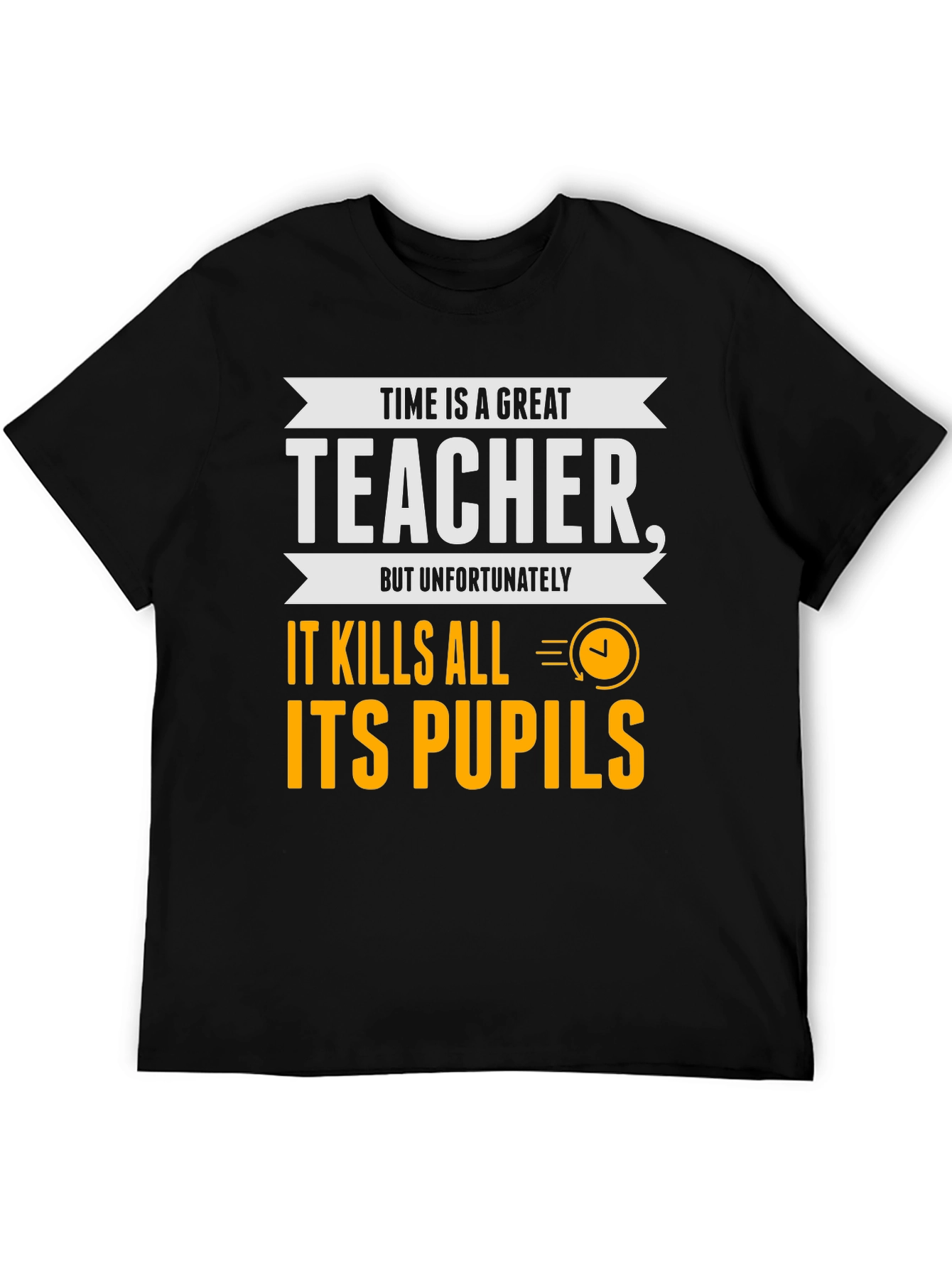 Black Time is a Great Teacher Graphic Tee view 5