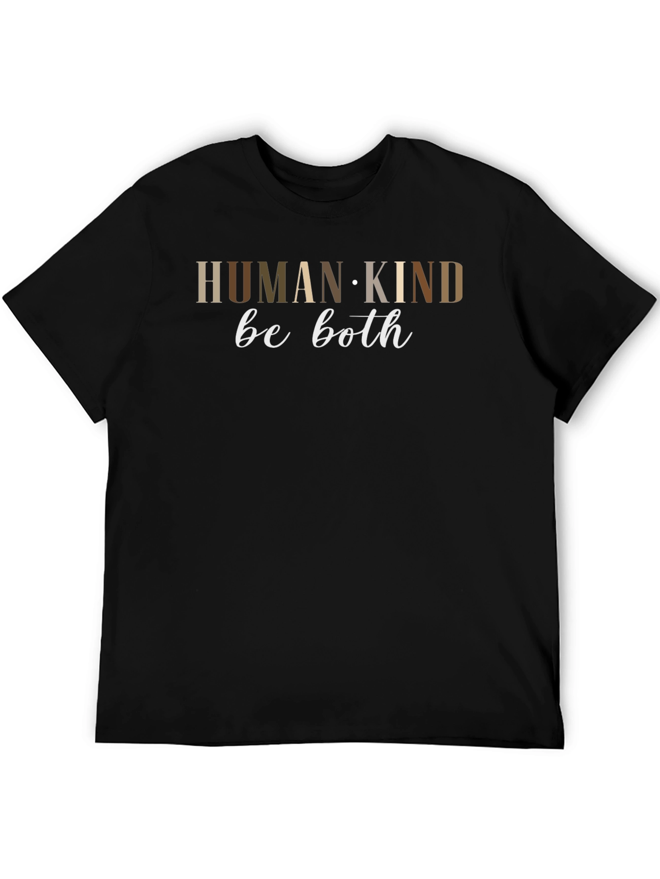 Black Humankind Be Both Graphic T-Shirt view 5