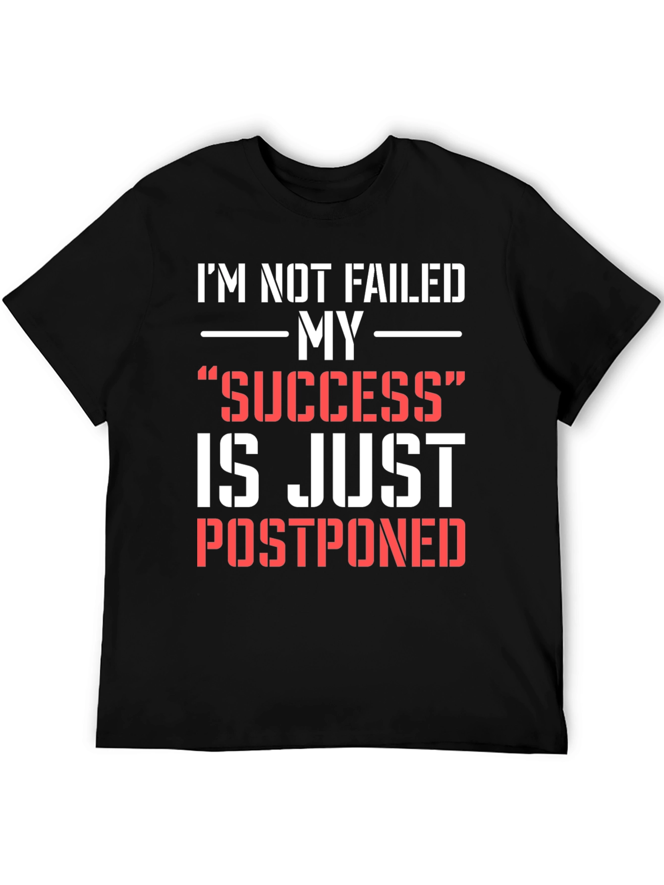 Black I'm Not Failed Black Graphic Tee view 5