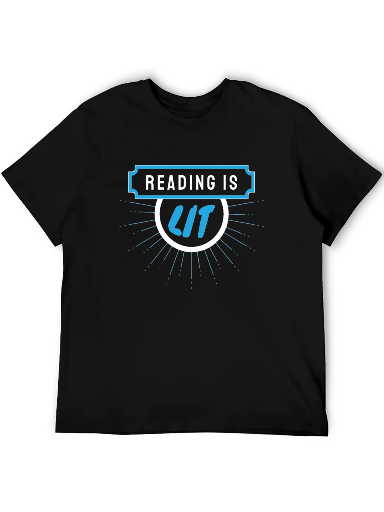 Black Reading is LIT Graphic T-Shirt view 5