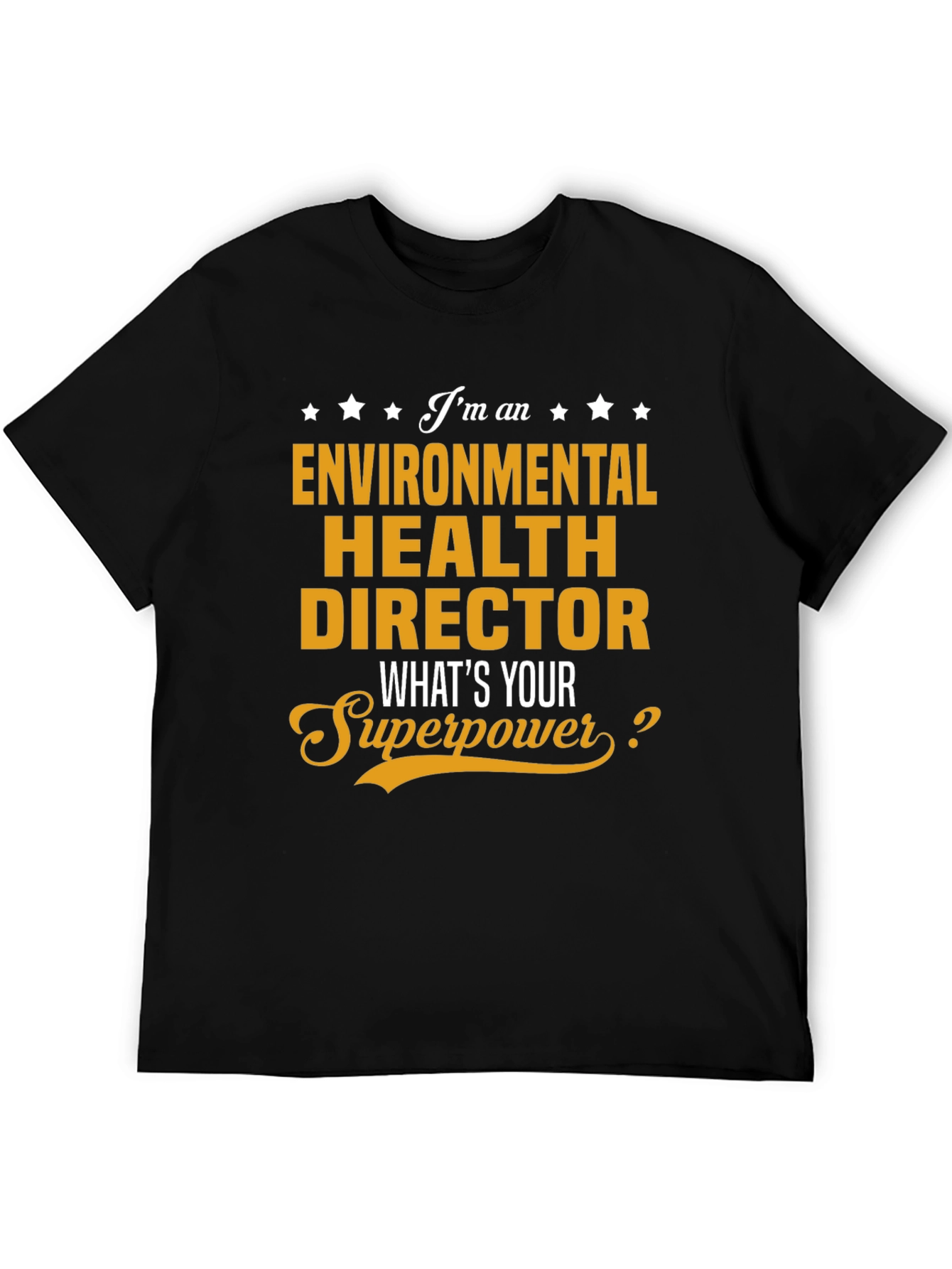 Black Environmental Health Director Superpower T-Shirt view 5