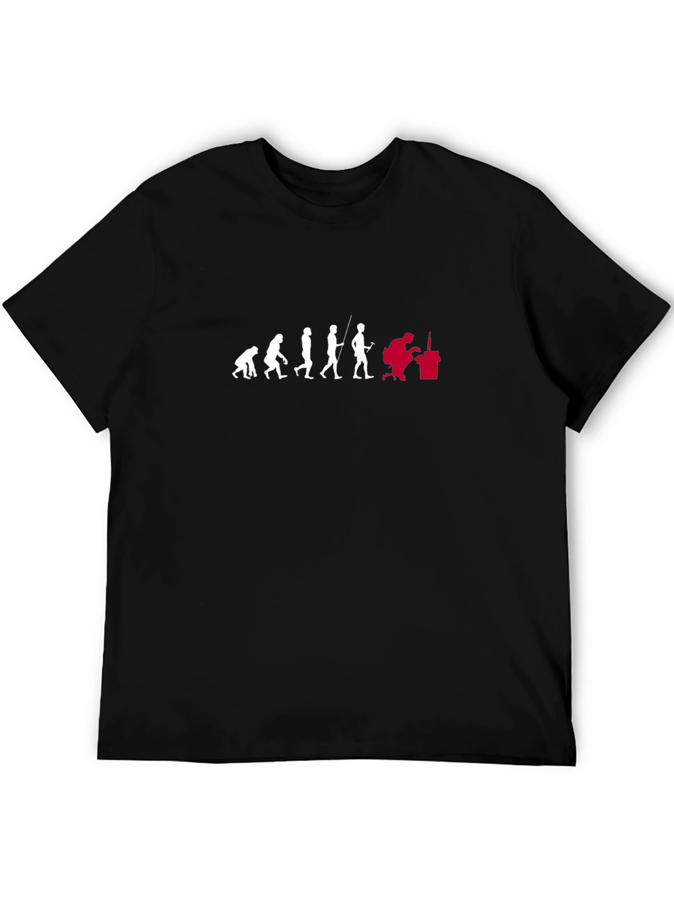 Black Evolution of Blacksmithing Graphic Tee view 5