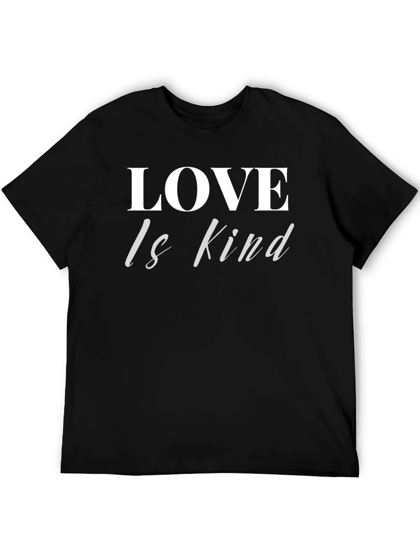 Black Love Is Kind Graphic Tee - Black T-Shirt view 5