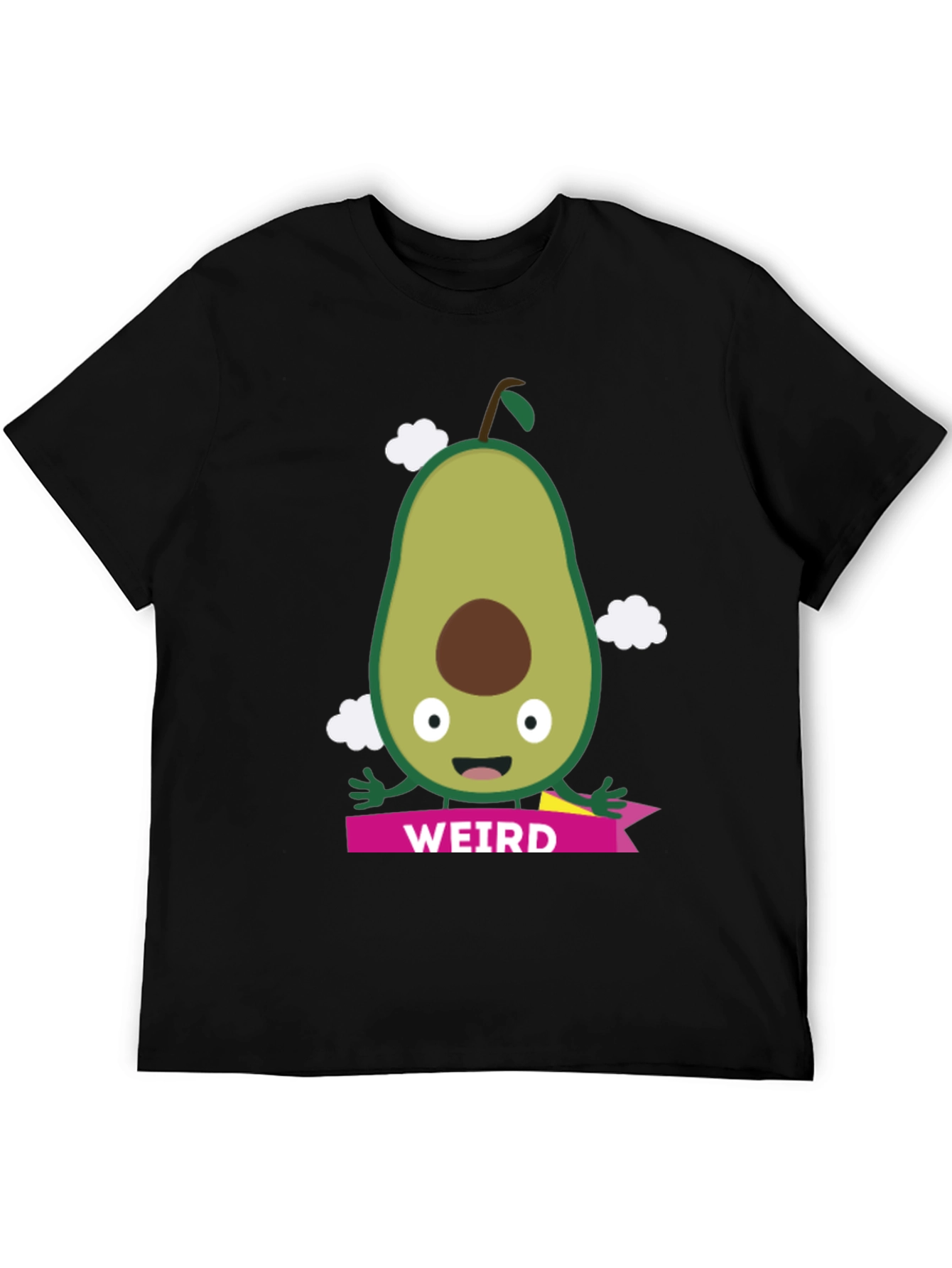 Black Weird Avocado Graphic Tee - Black T-Shirt view 5