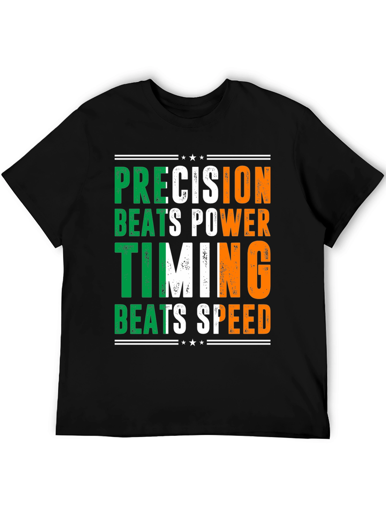 Black Precision Beats Power Timing Shirt view 5