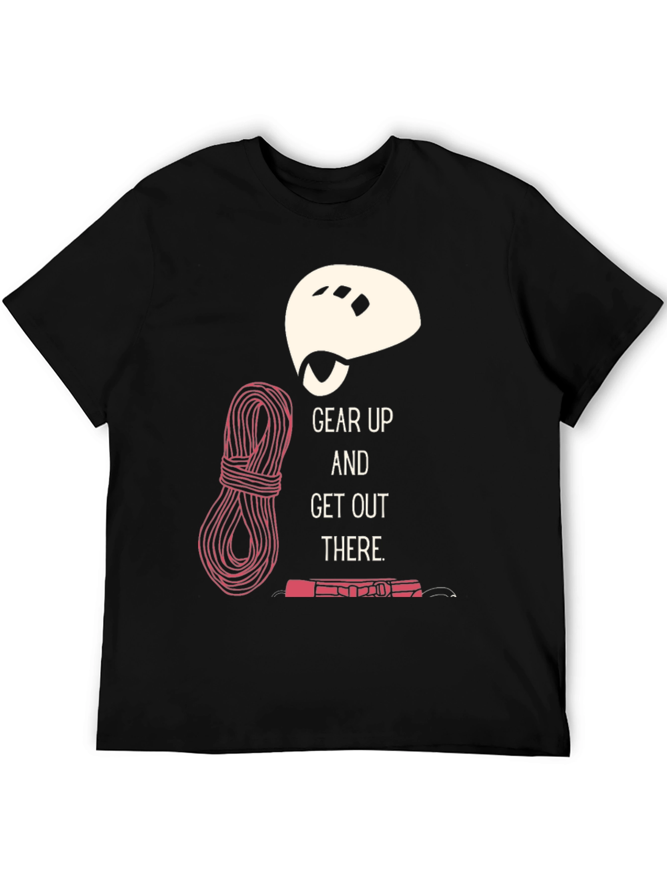 Black Climbing Gear Up T-Shirt Adventure view 5