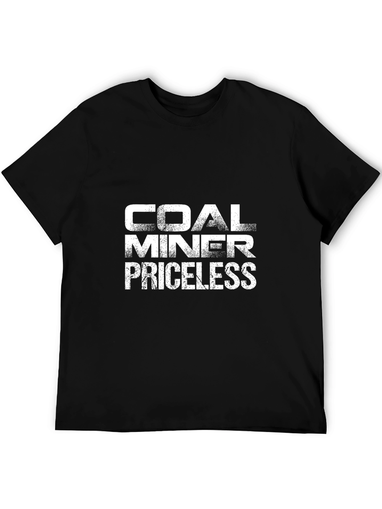 Black Coal Miner Priceless Graphic T-Shirt view 5
