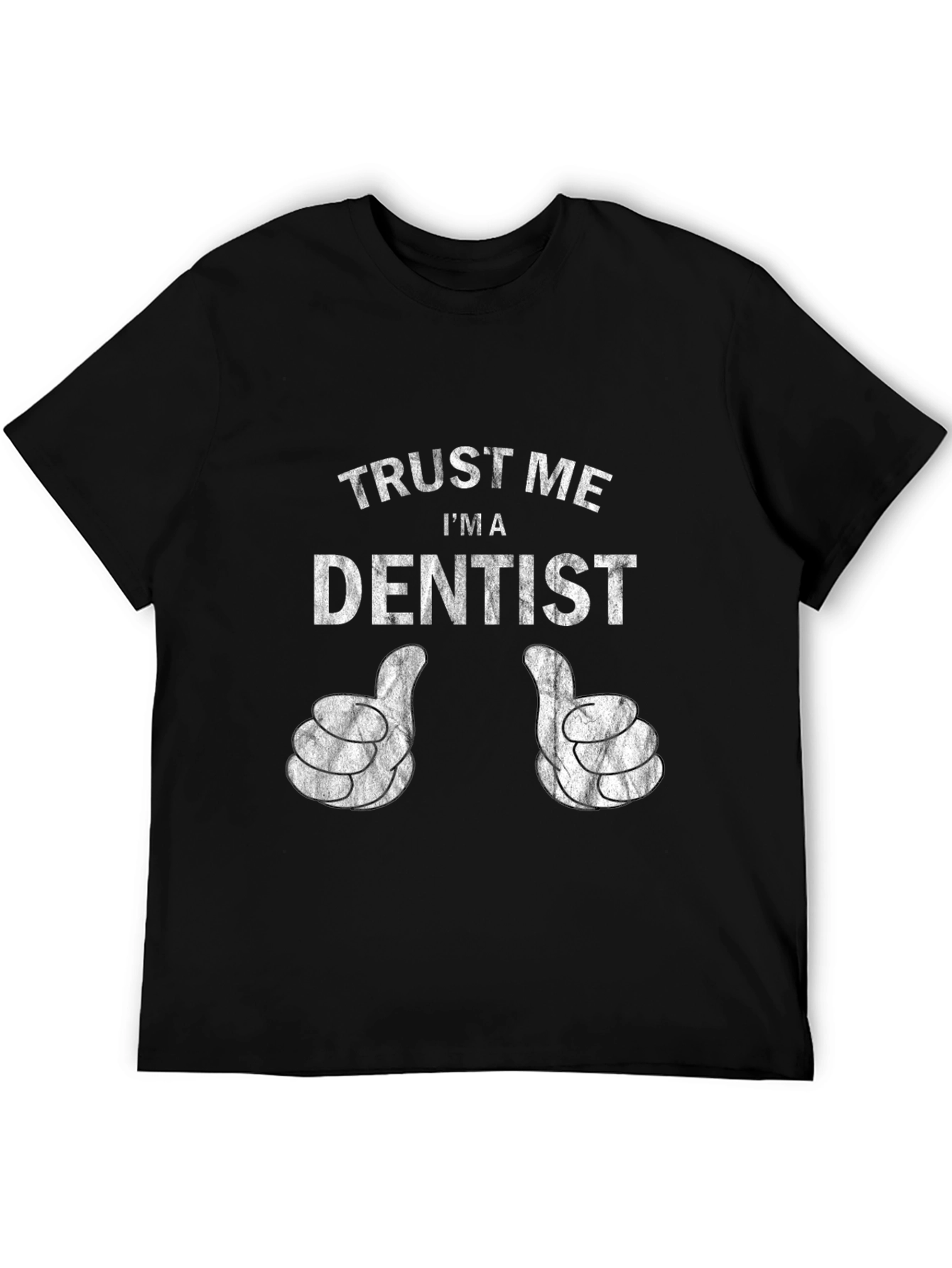Black Trust Me I'm A Dentist Funny T-Shirt view 5
