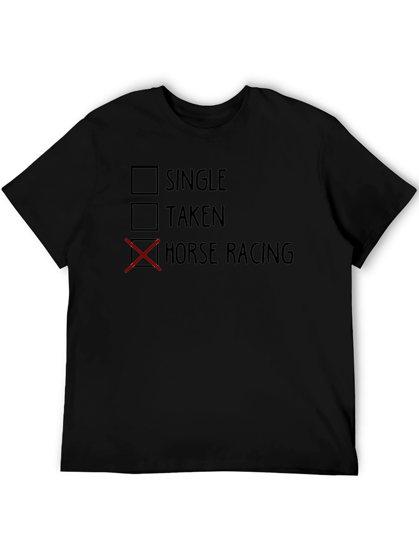 Black Horse Racing Choice T-Shirt view 5