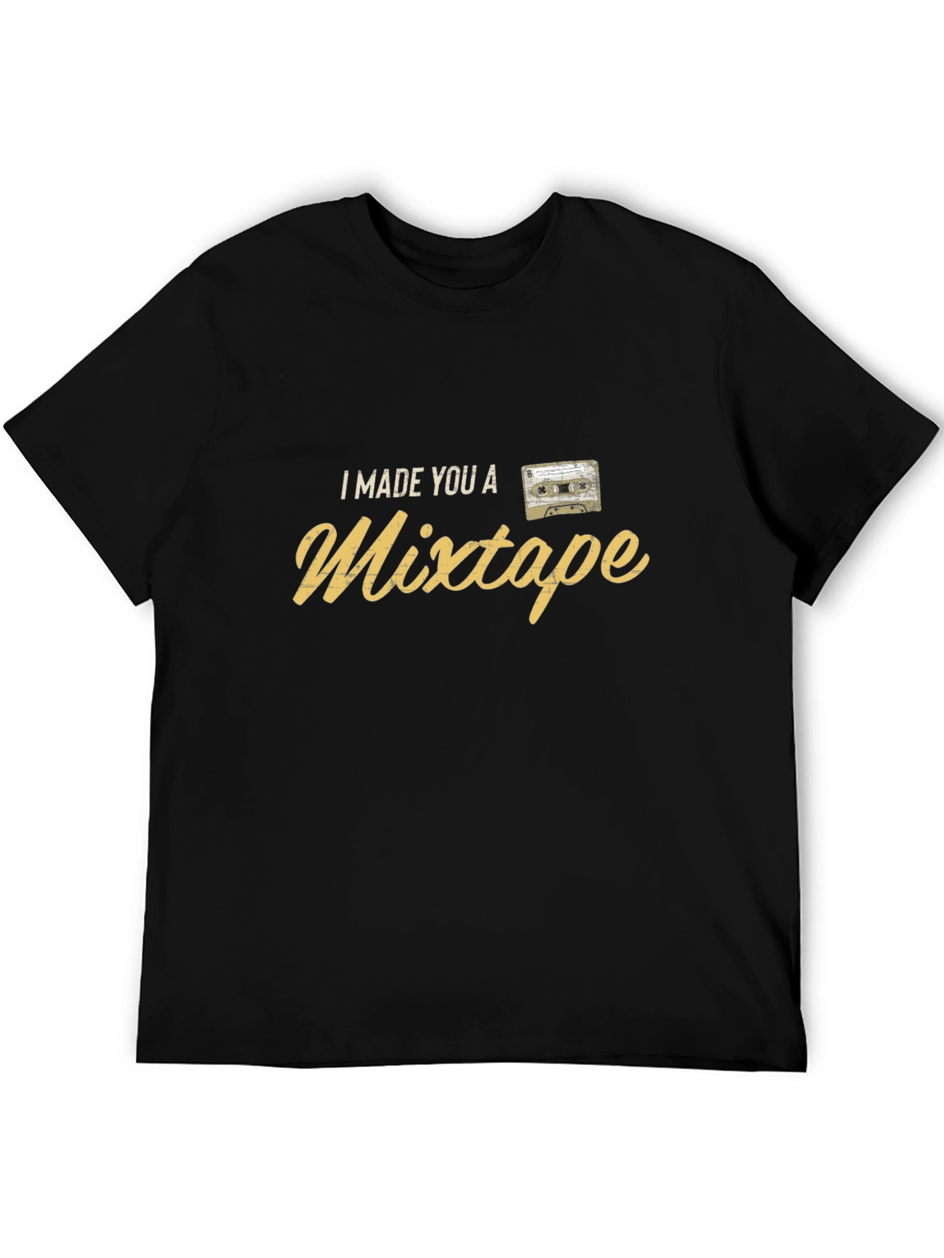 Black I Made You a Mixtape Graphic T-Shirt view 5