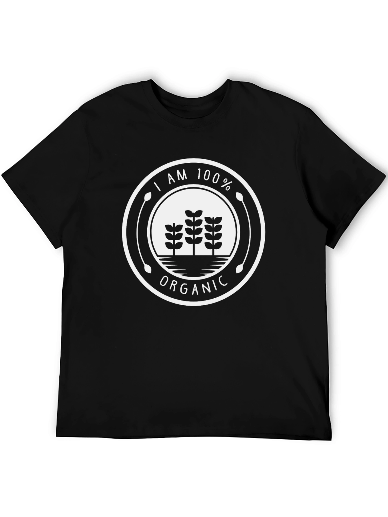 Black I AM 100% Organic Cotton T-Shirt view 5