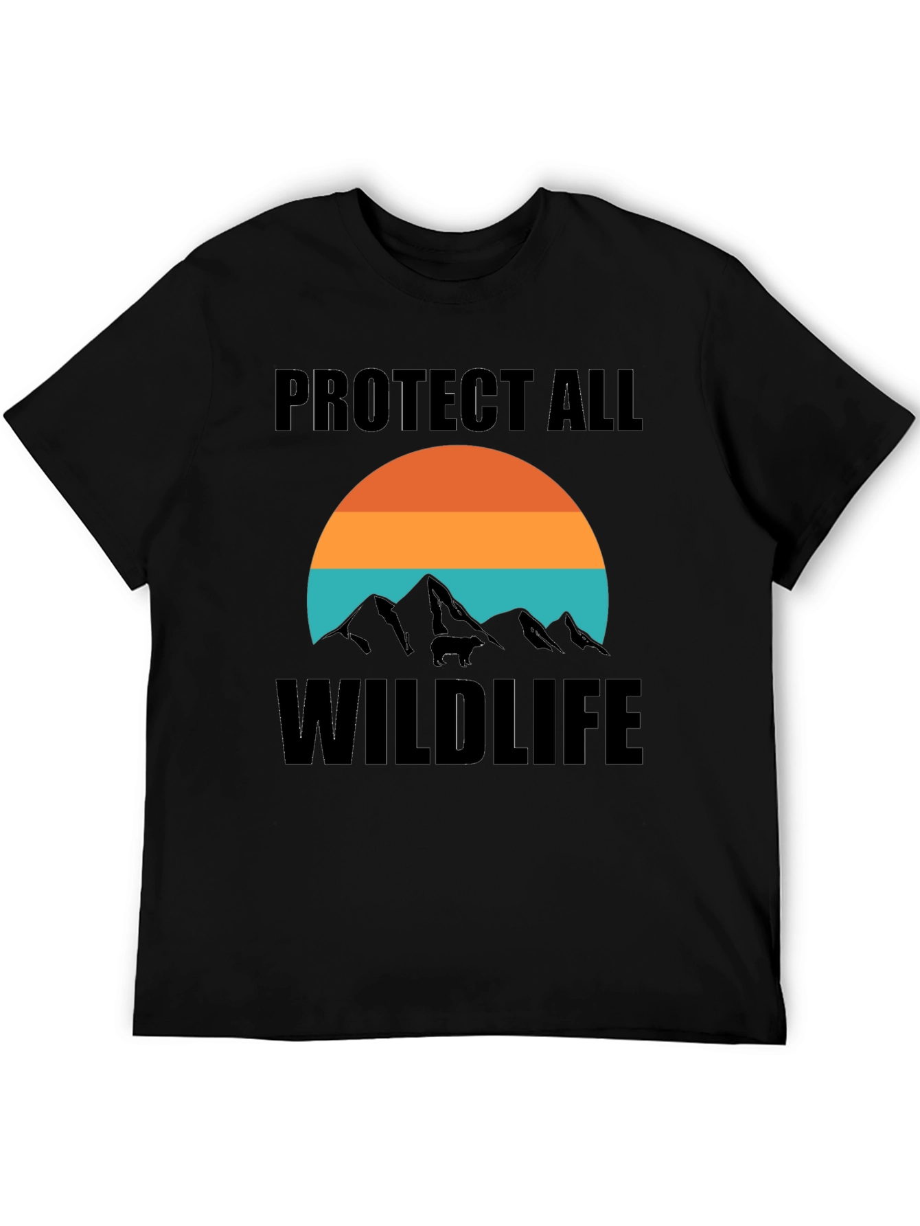 Black Protect All Wildlife Tee view 5