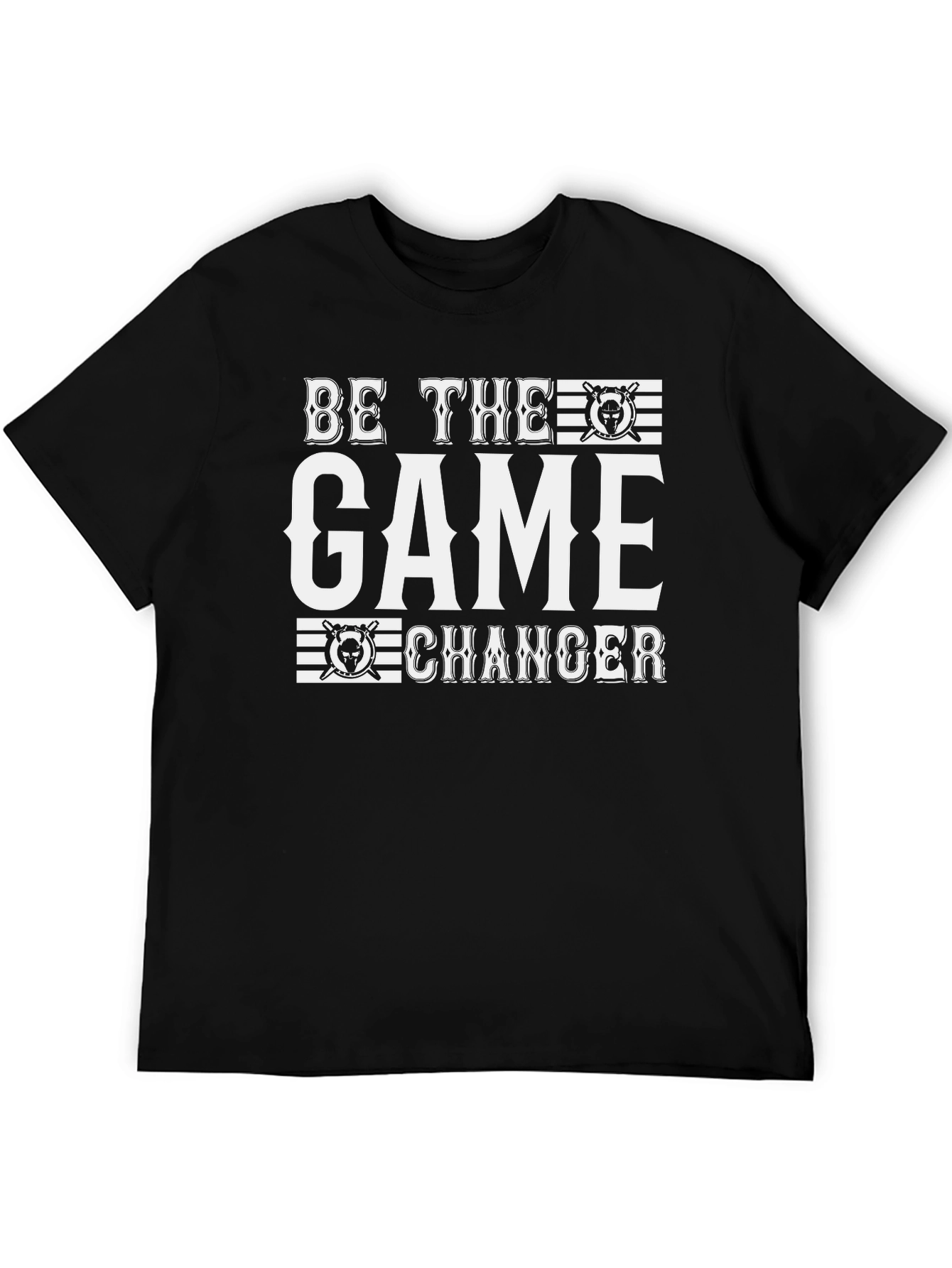 Black Be the Game Changer T-Shirt - Black Cotton Tee view 5