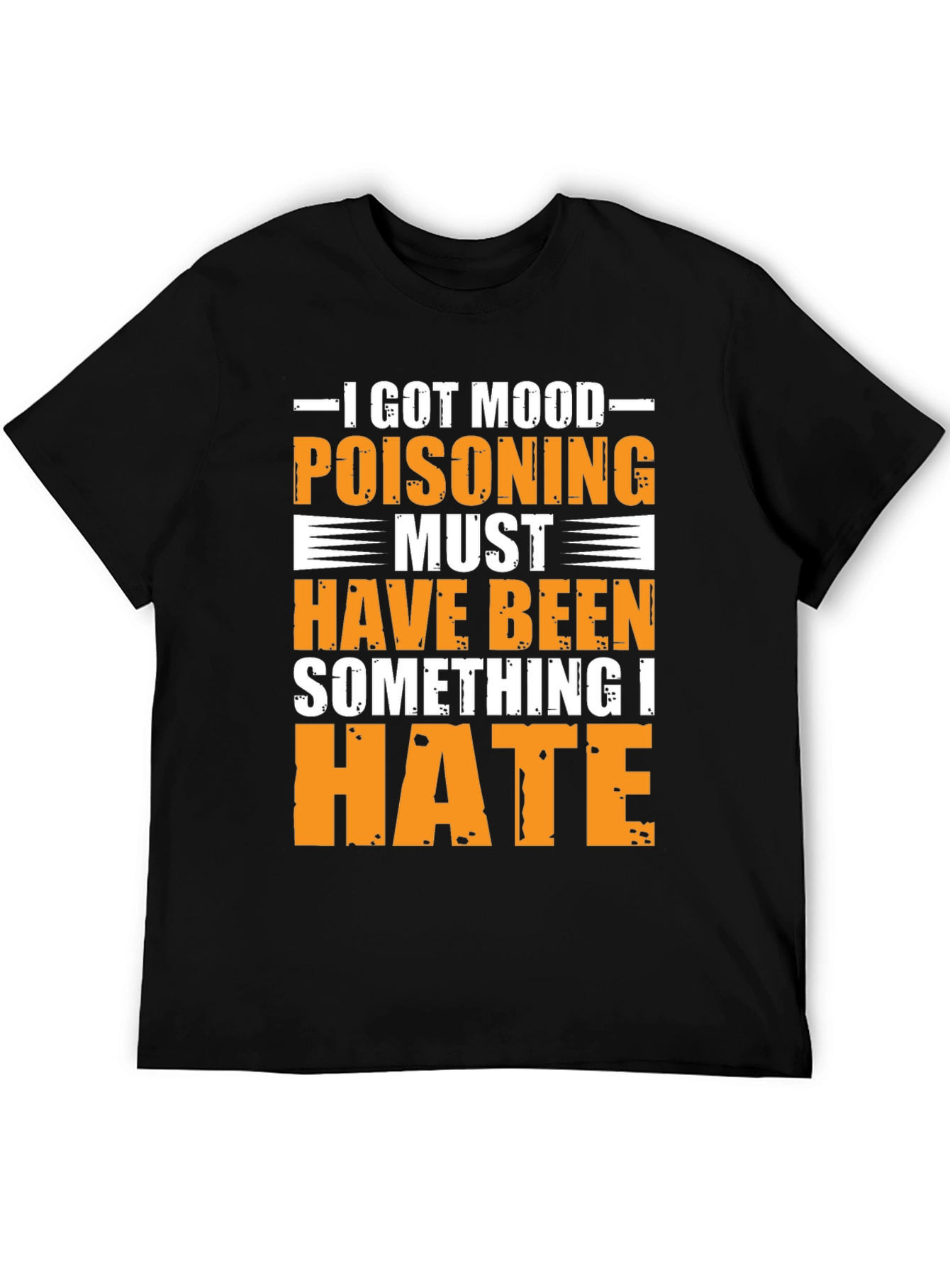 Black Mood Poisoning Funny Graphic T-Shirt view 5