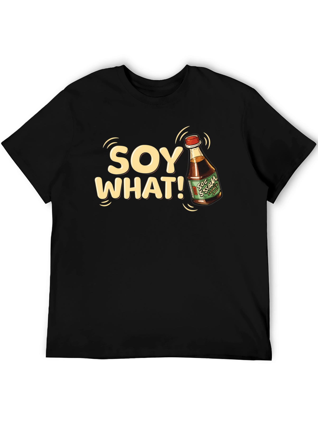 Black Soy What T-Shirt - Funny Foodie Tee view 5