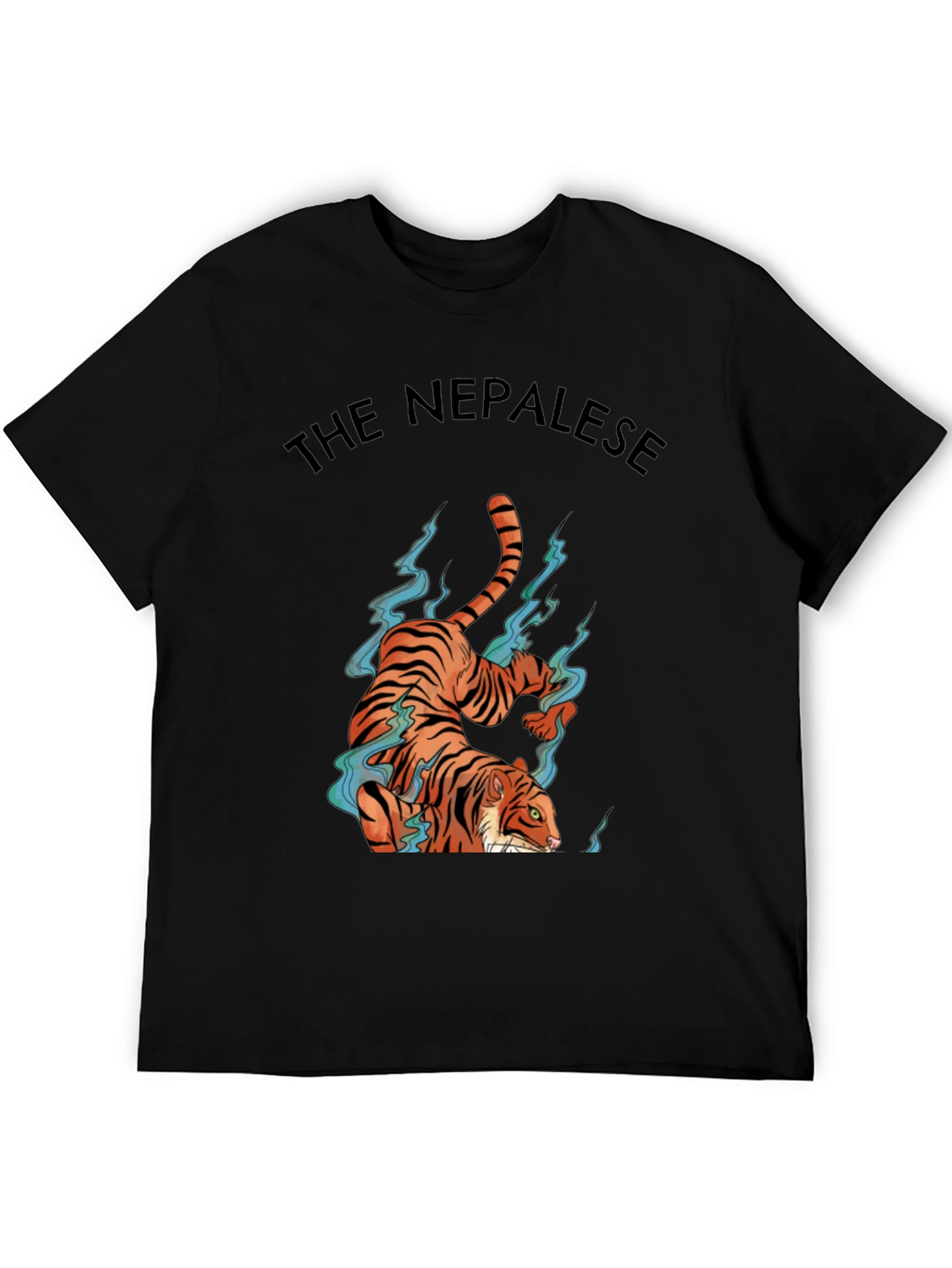 Black The Nepalese Tiger Graphic Tee view 5
