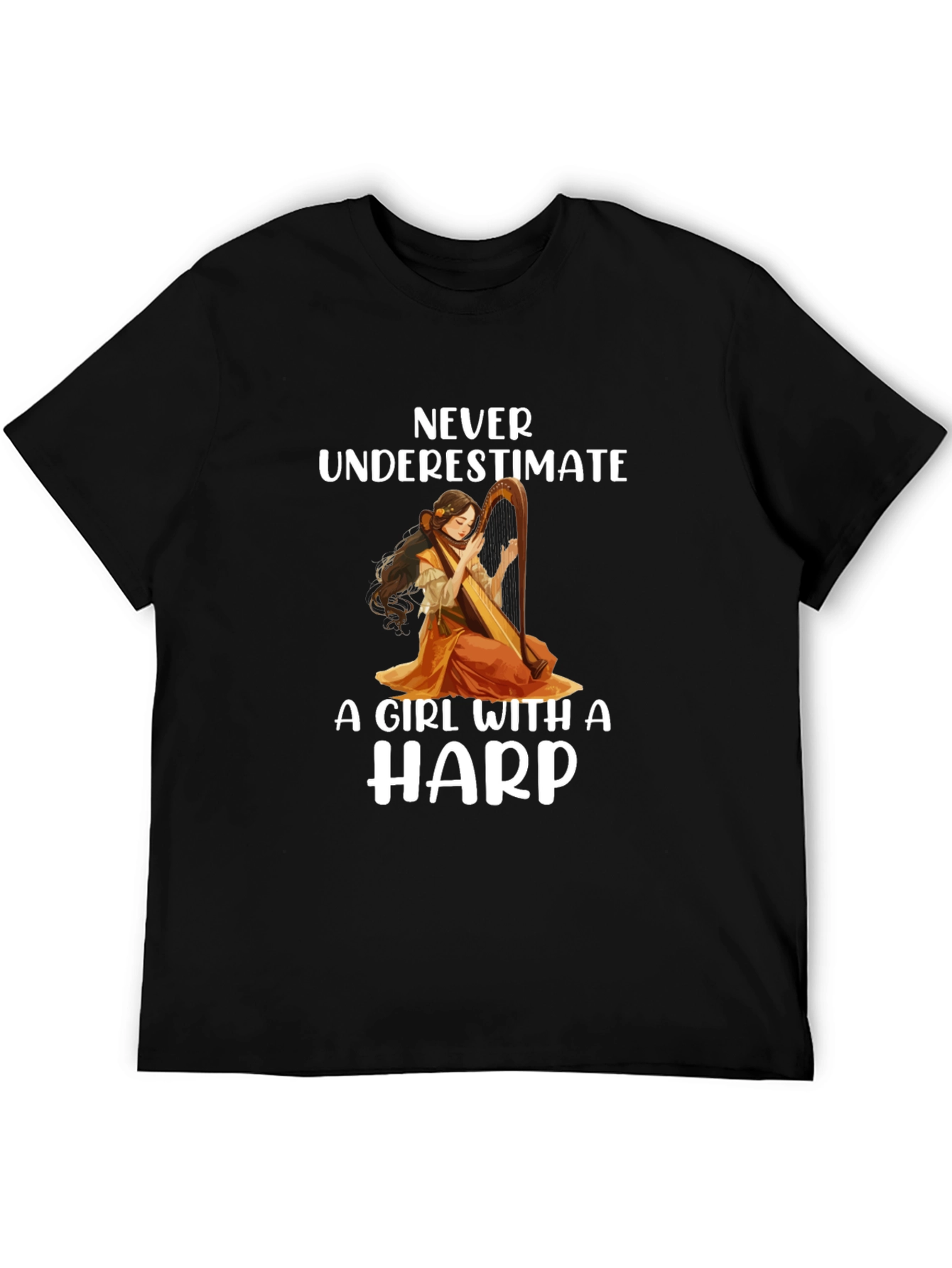 Harp Girl T-Shirt - Never Underestimate - 5