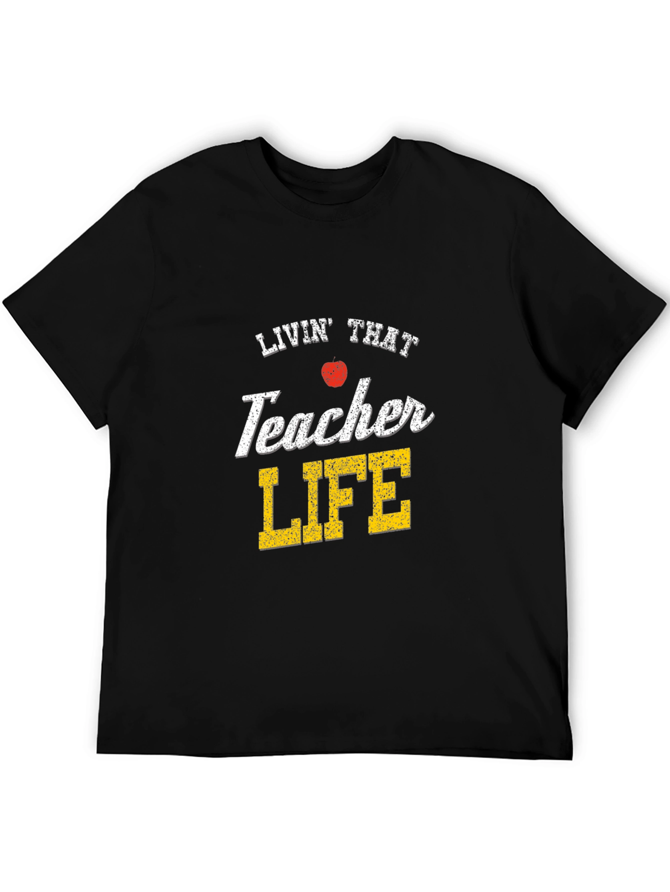 Black Livin' That Teacher Life T-Shirt view 5