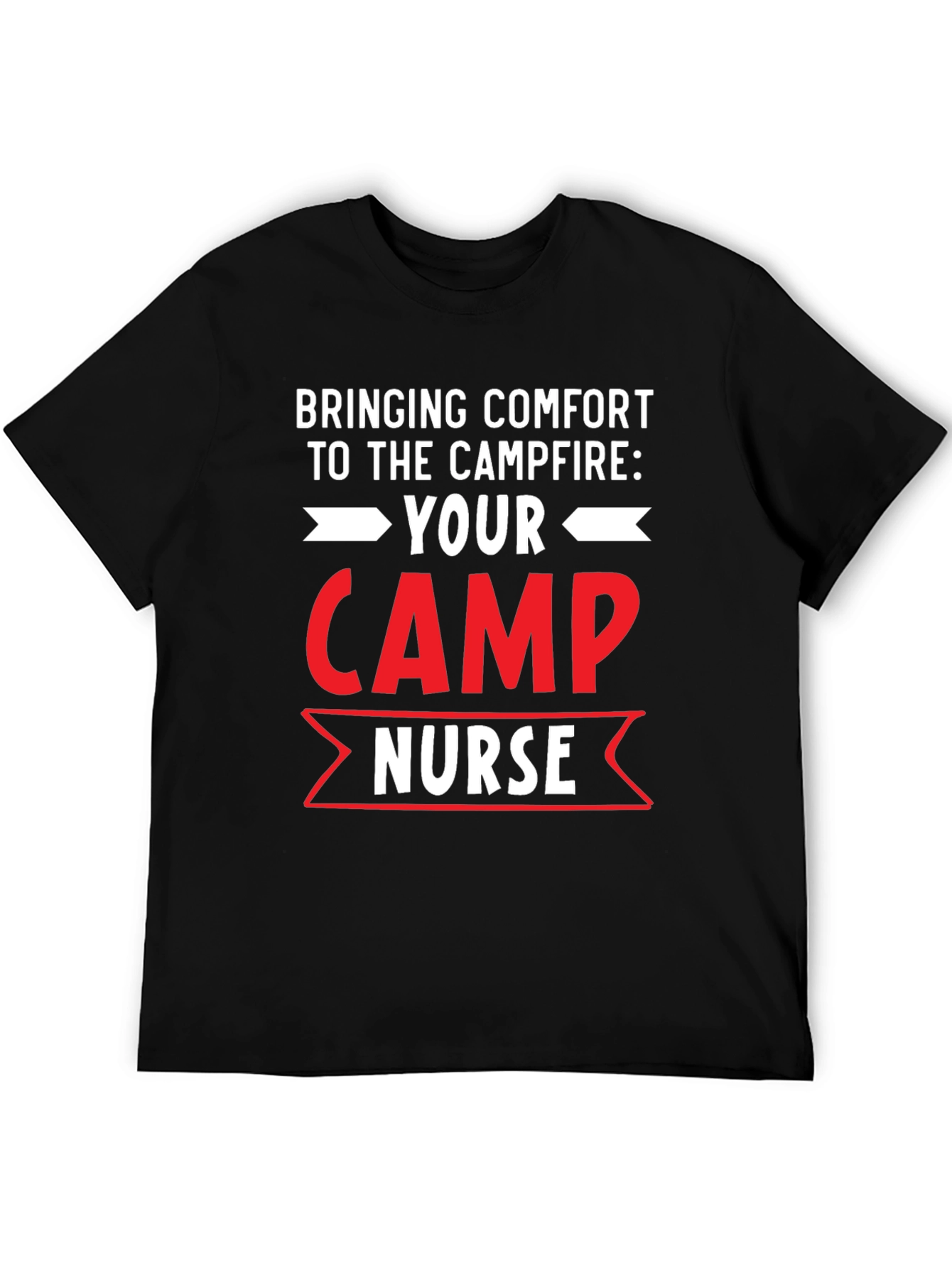 Black Camp Nurse Comfort T-Shirt view 5
