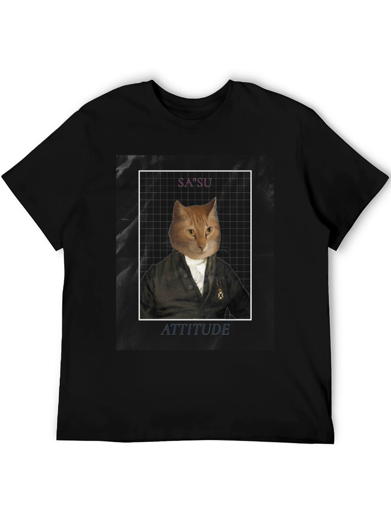 Black Satsu Attitude Cat T-Shirt view 5