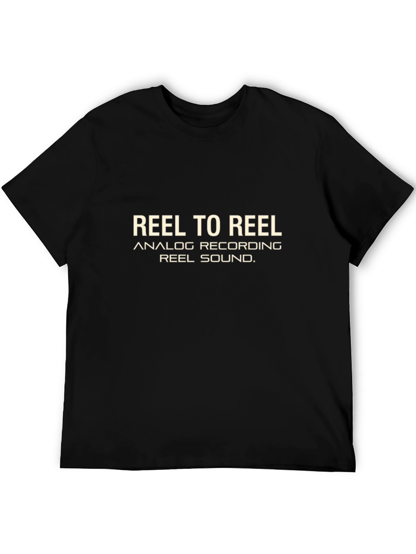 Black Reel to Reel Analog Recording Black T-Shirt view 5