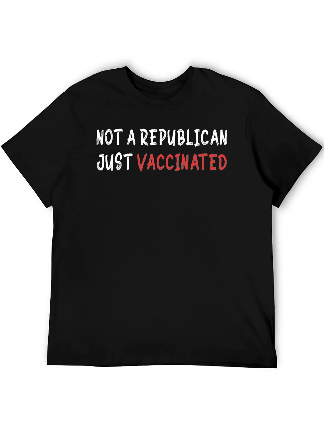 Black Not Republican, Just Vaccinated T-Shirt view 5