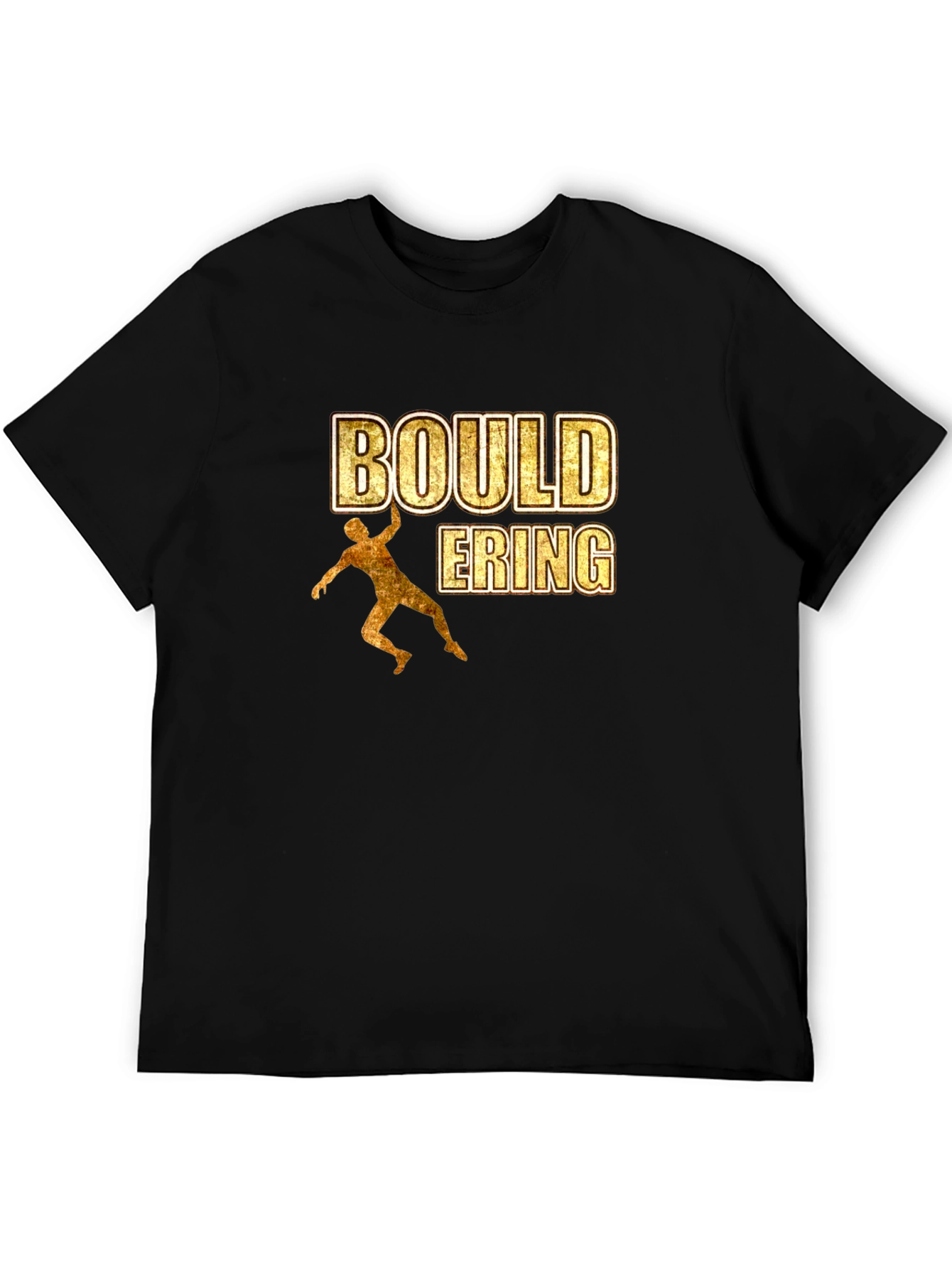 Black Bouldering T-Shirt - Rock Climbing Design view 5