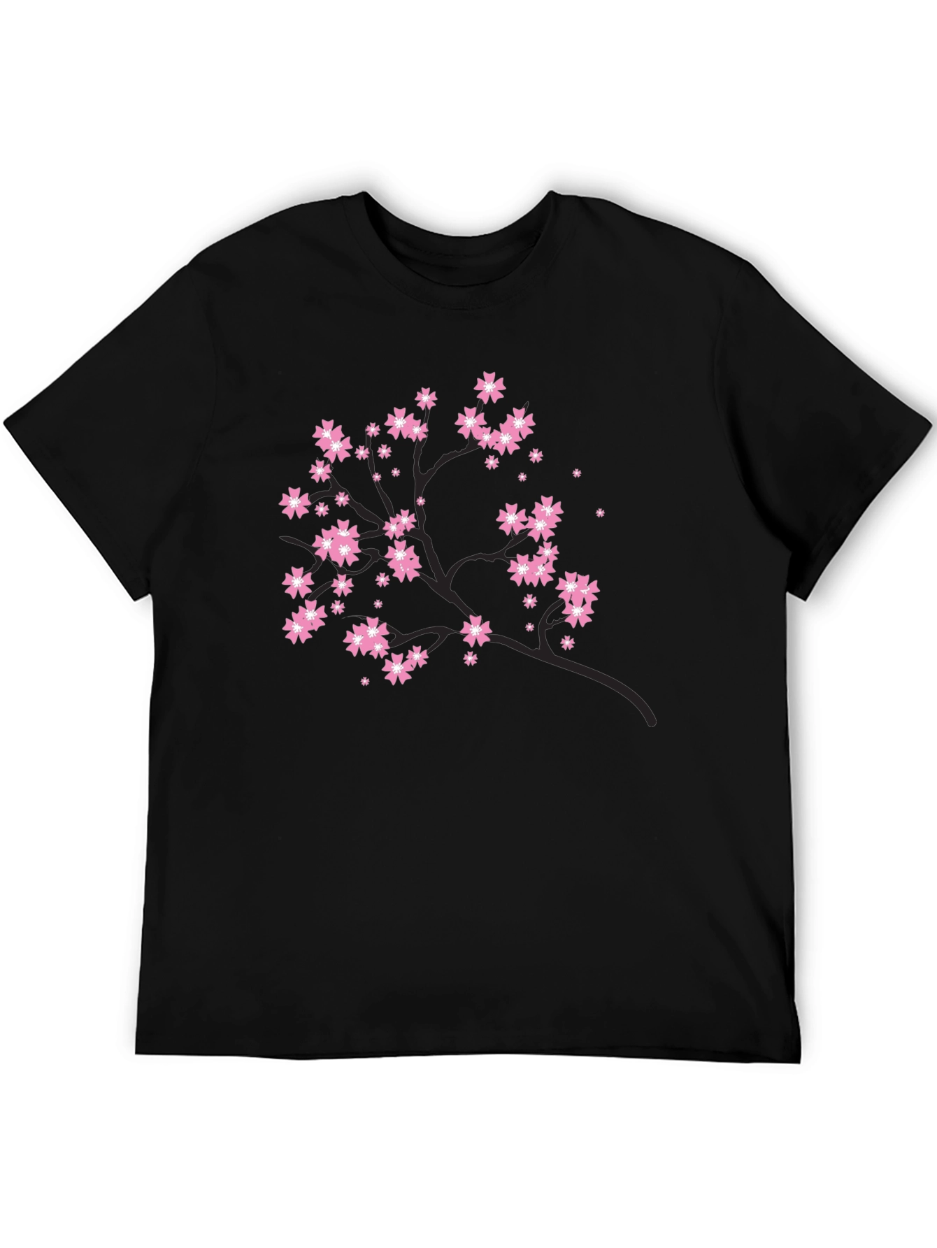 Black Blossom Tree Graphic Tee - Black view 5