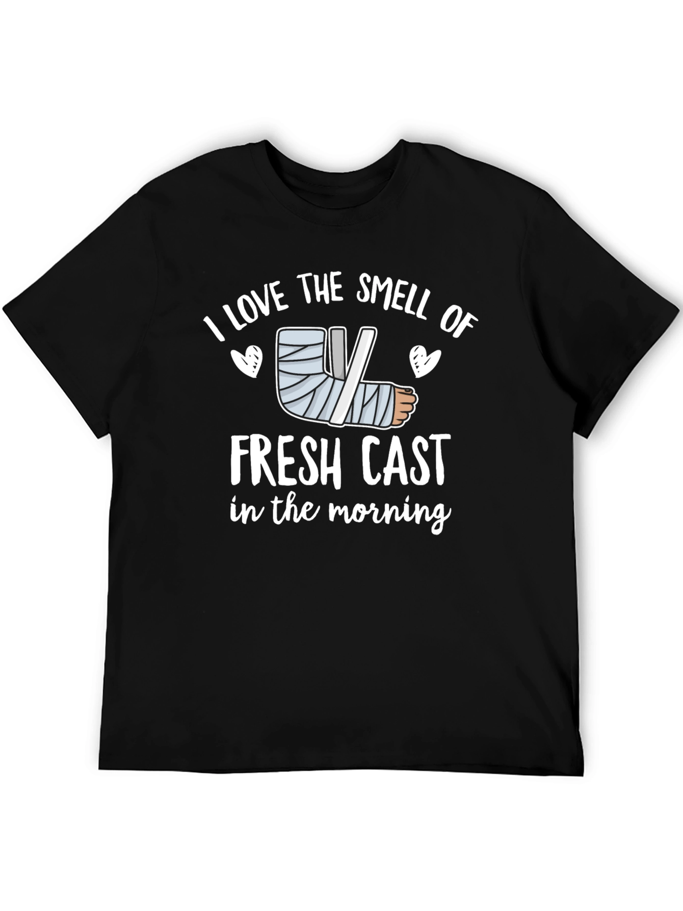 Black I Love the Smell of Fresh Cast T-Shirt view 5