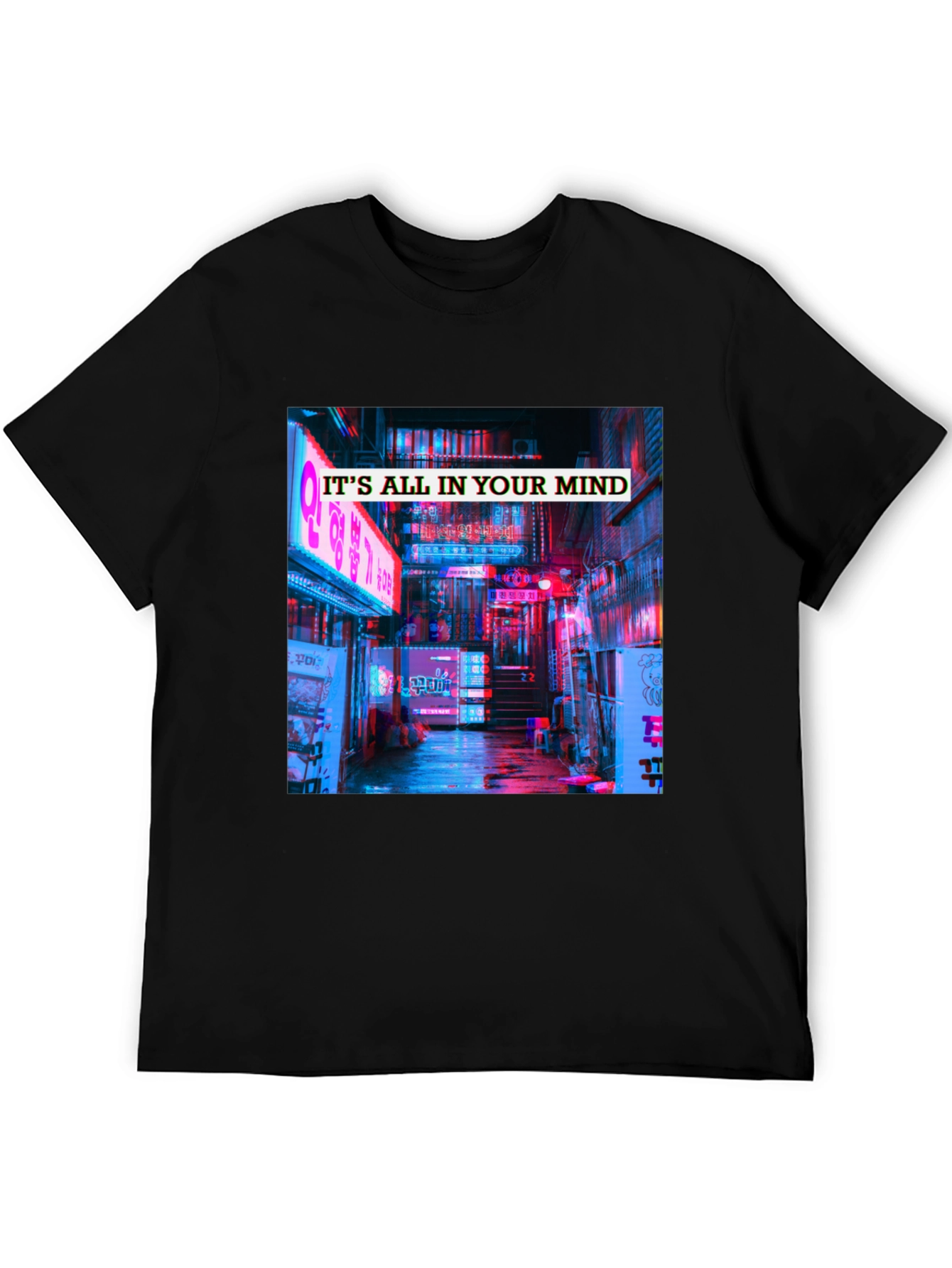 Black Mindscape Graphic Tee view 5