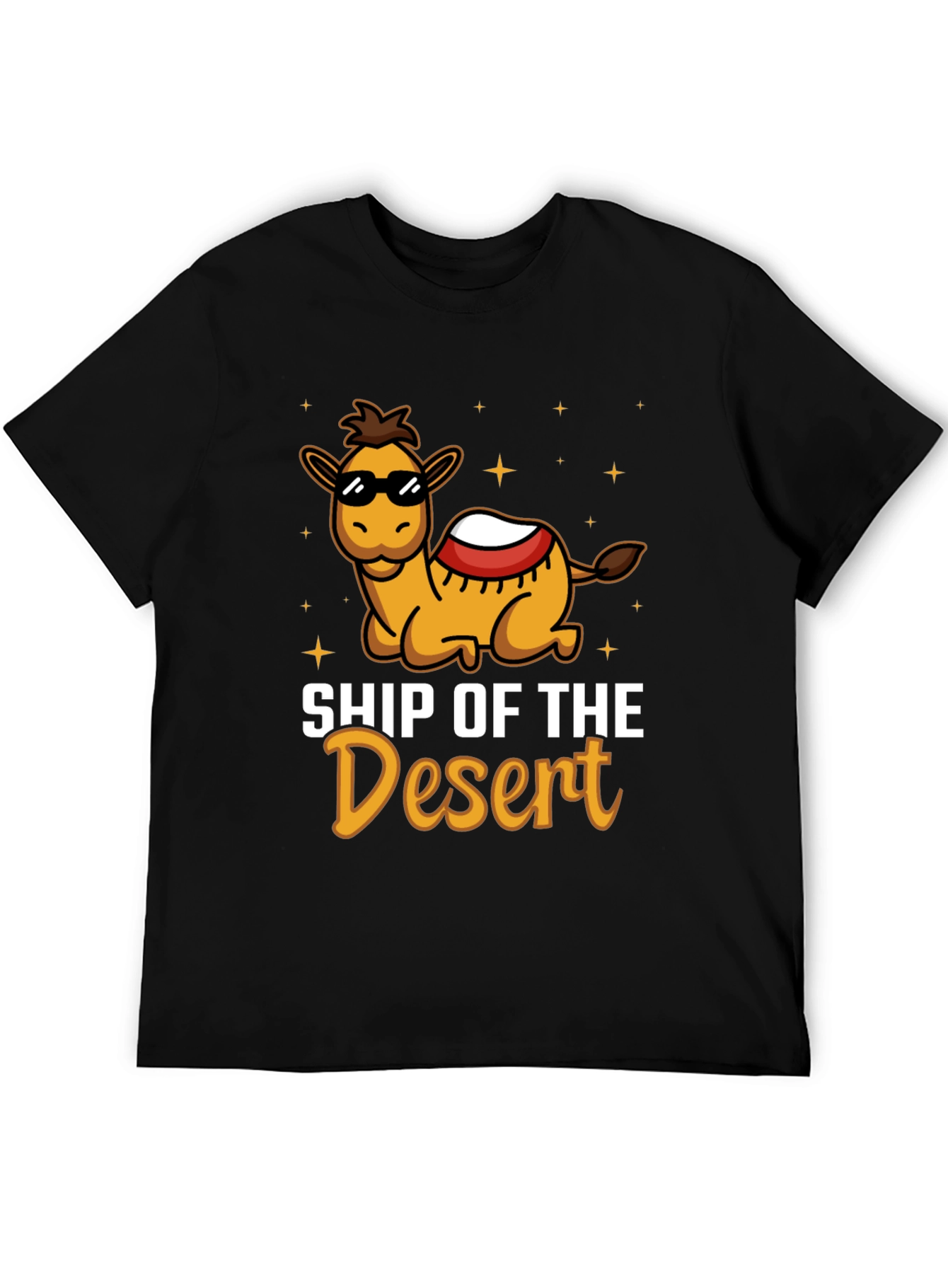 Black Cool Camel "Ship of the Desert" Graphic Tee view 5
