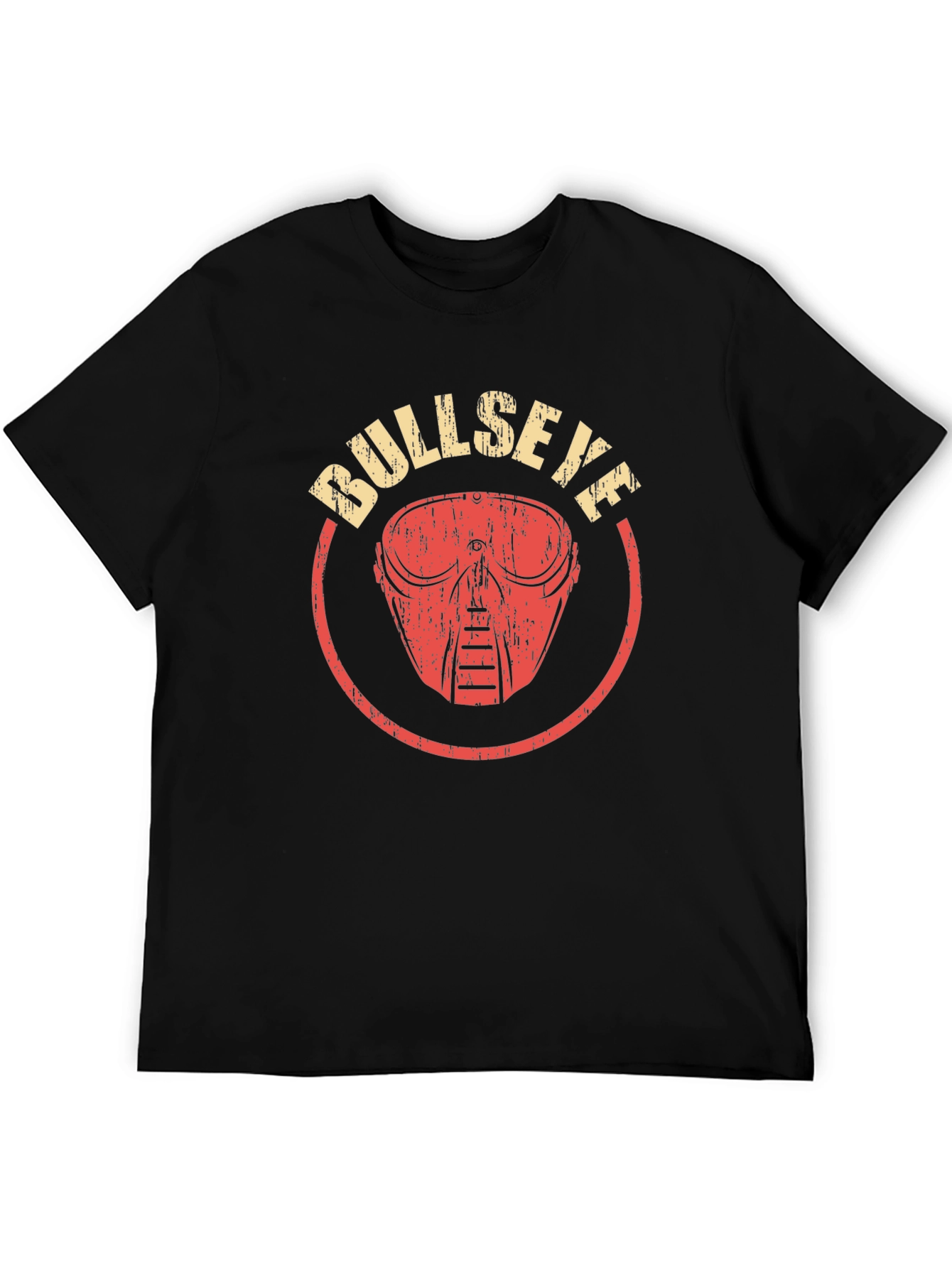 Black Bullseye Graphic Print T-Shirt - Black view 5