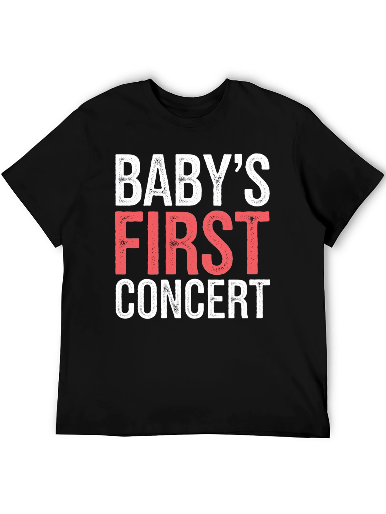 Black Baby's First Concert Black T-Shirt view 5